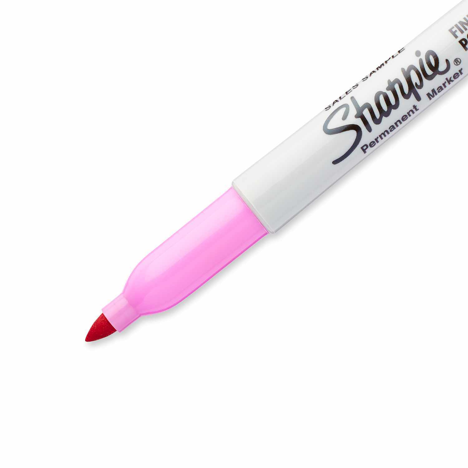 Permanentmarker 0,9mm mit pinker Spitze von Sharpie, ideal für präzises Schreiben und Markieren.
