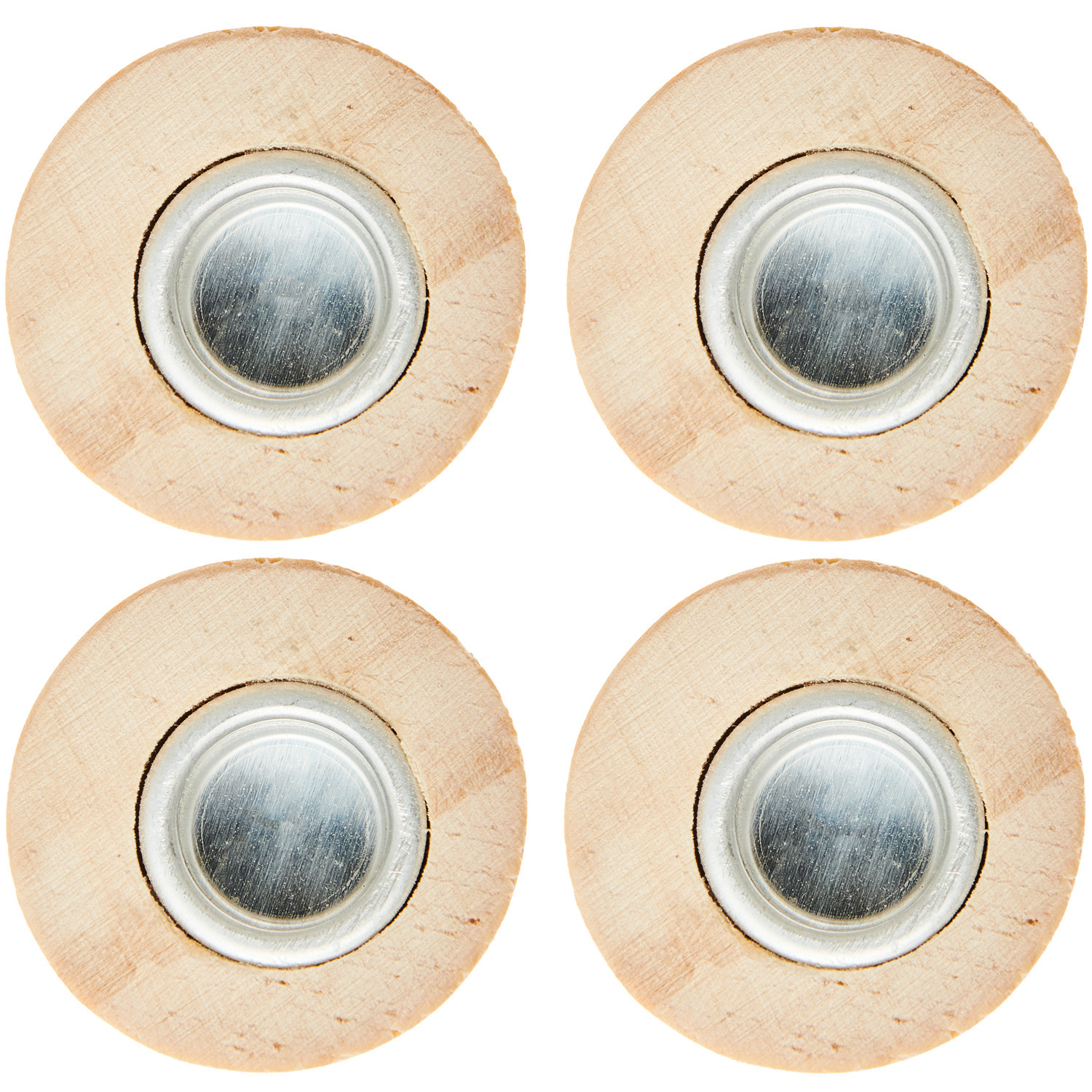 Mini Kerzenhalter Zylinder, 4 Stück, Ø3x3cm, ideal für stimmungsvolle Dekorationen. Perfekt für kleine Kerzen.