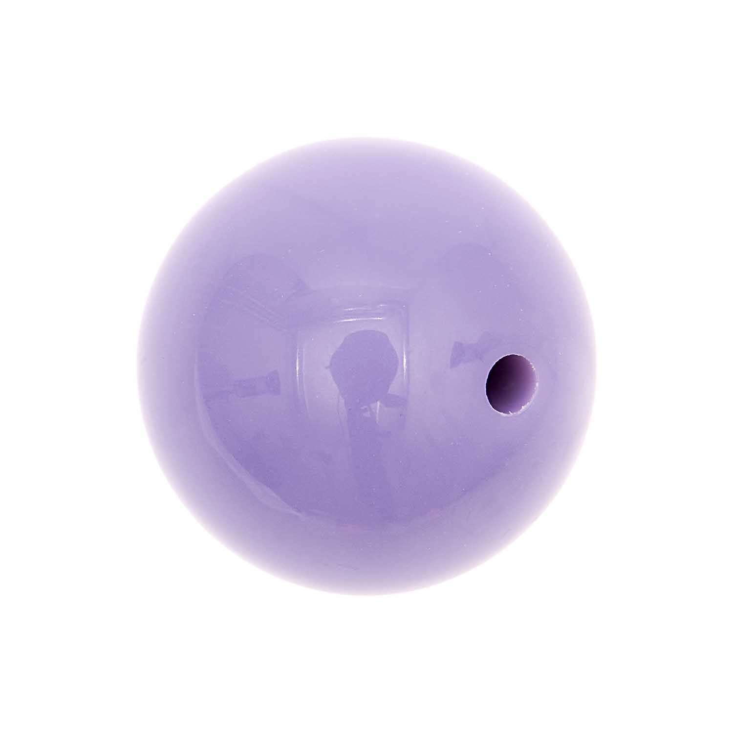 itoshii Perle rund 19mm in Flieder von Rico Design, glänzend und perfekt für Schmuckdesign.