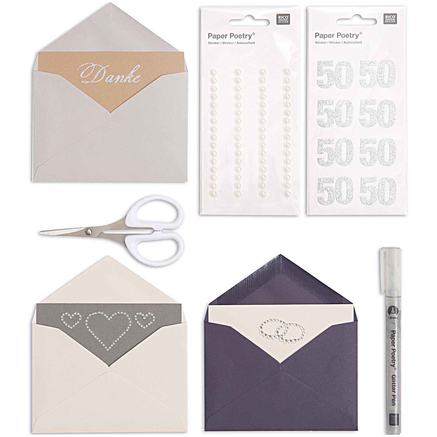 Paper Poetry Perlen-Sticker 5mm von Rico Design