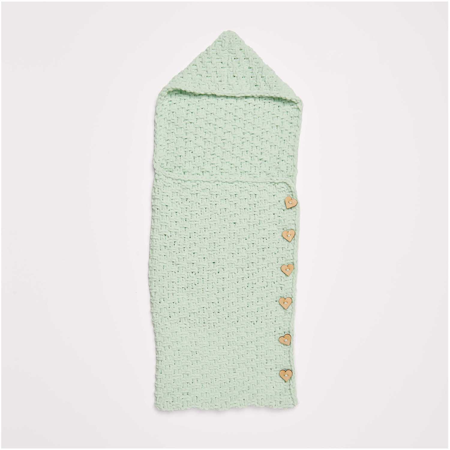 Gestrickter Schlafsack: Modell 03 aus dem Heft Baby Chenillove
