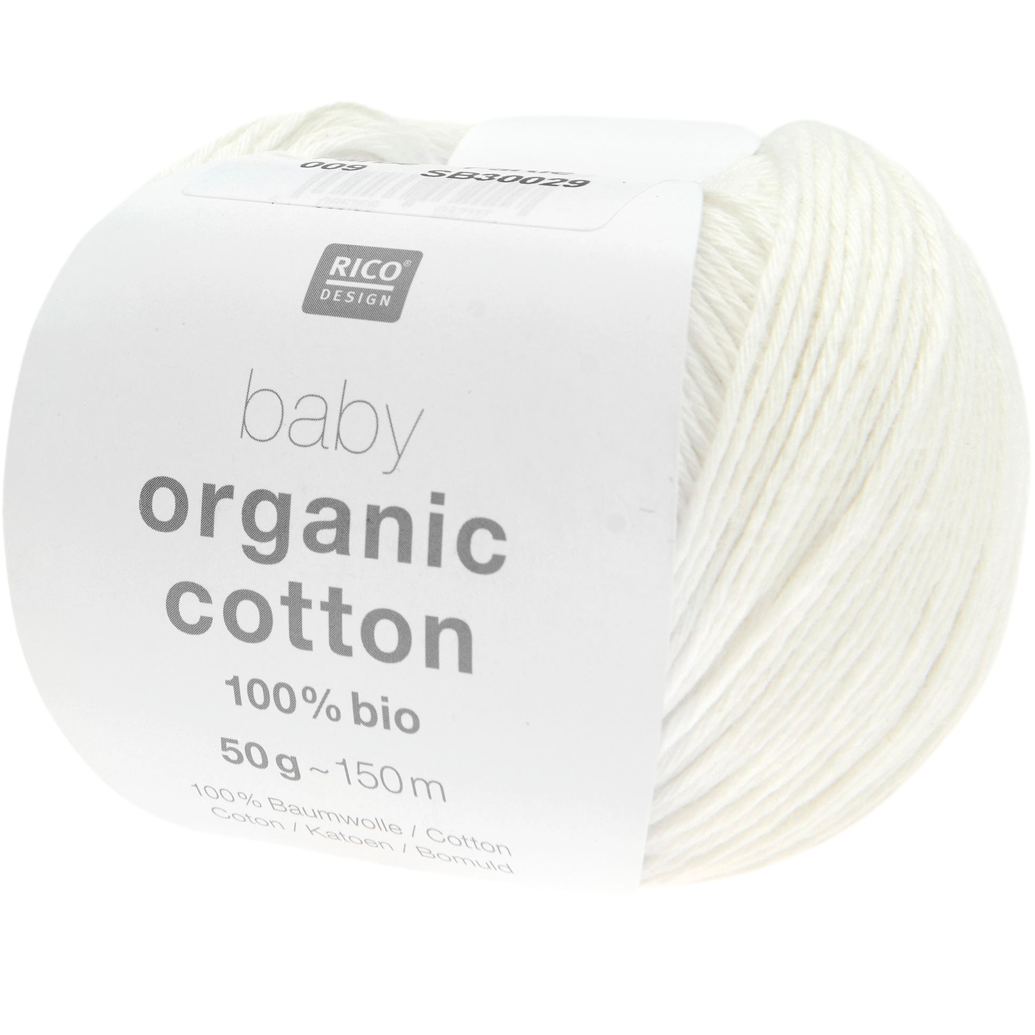 Baby Organic Cotton Strickset Strampler Modell 13 aus Baby Nr. 39 in Weiß von Rico Design. Ideal für Babys, weich und hautfreundlich.