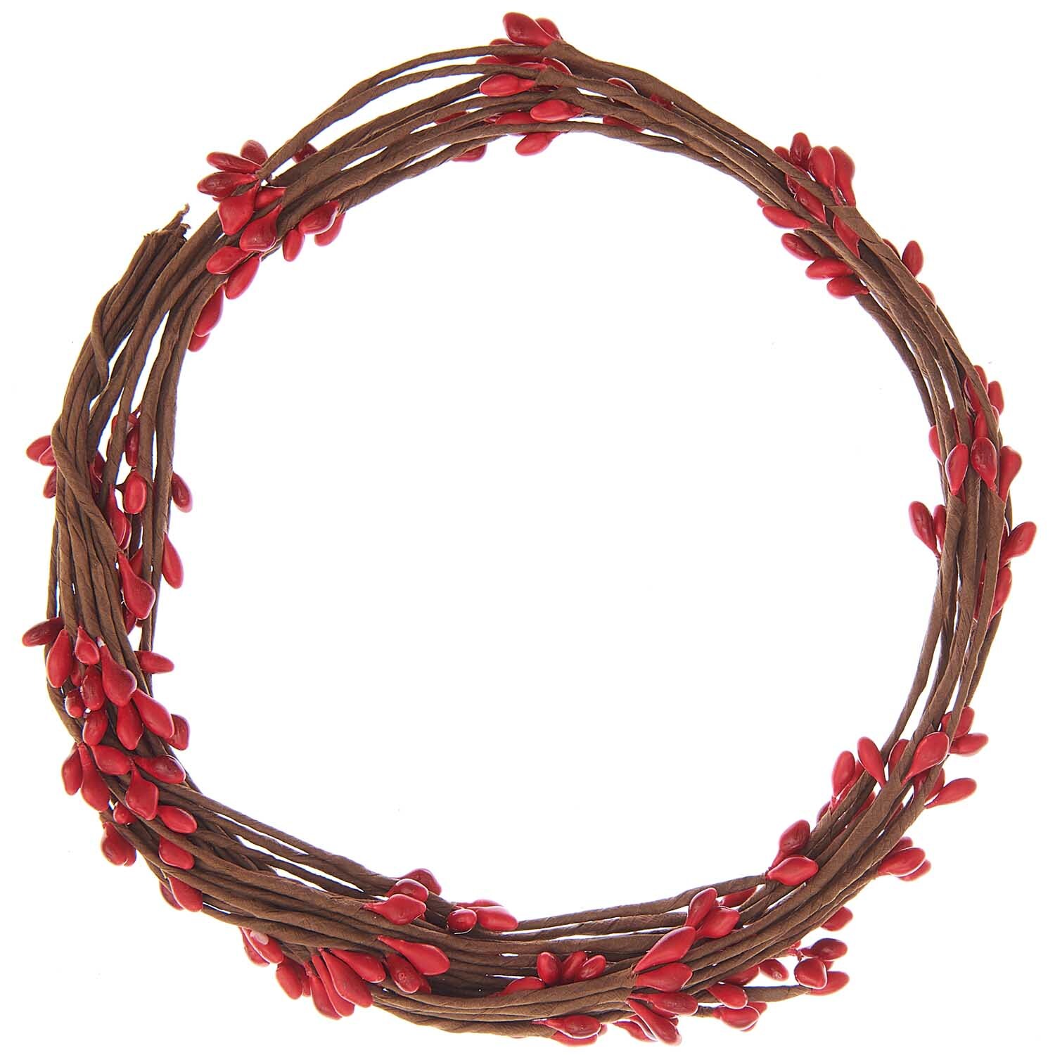 Girlande mit roten Beeren 65cm: Dekorative Girlande mit roten Beeren von Rico Design, ideal für festliche Anlässe.