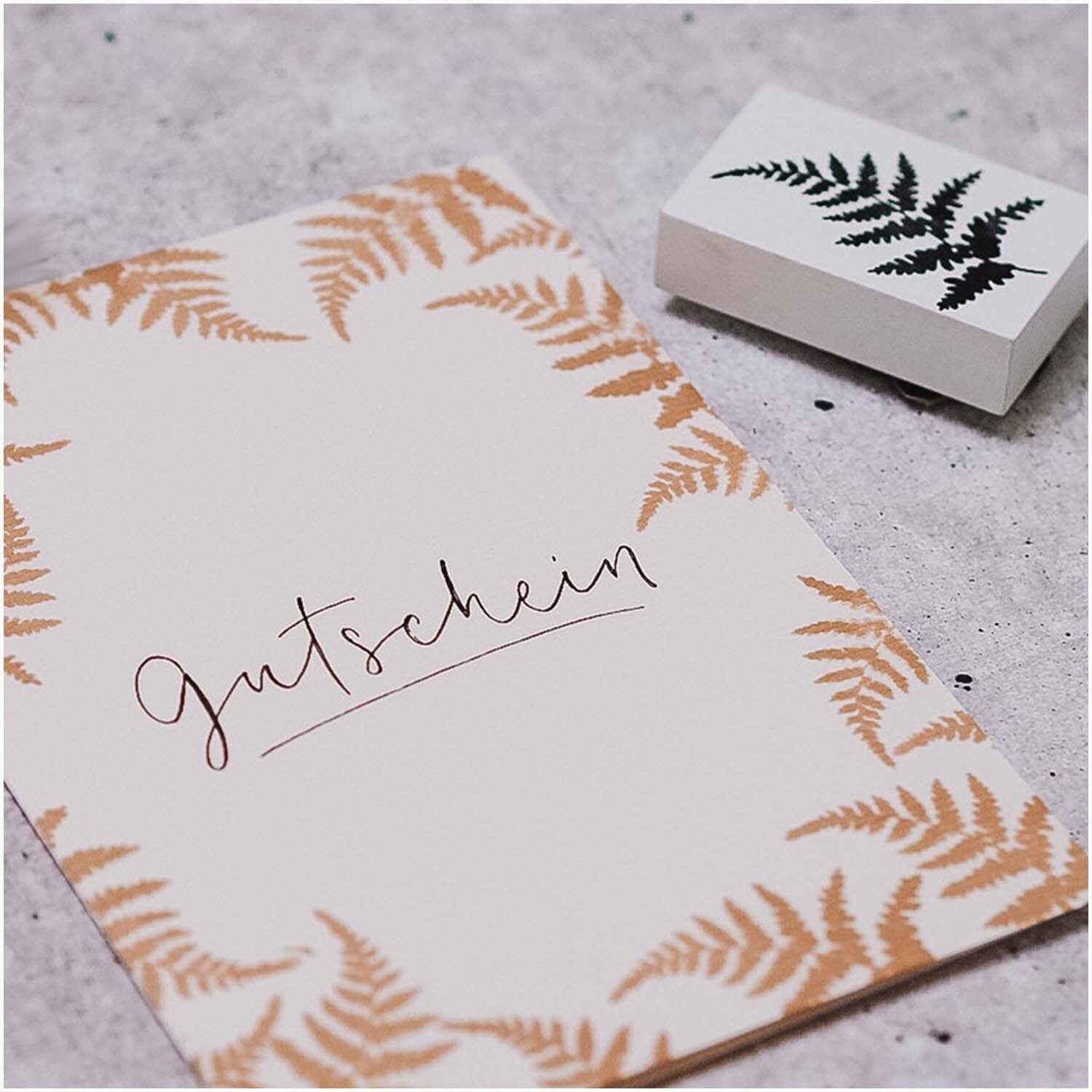 Stempel Farnzweig weiß 35x55mm von COLOP Arts & Crafts