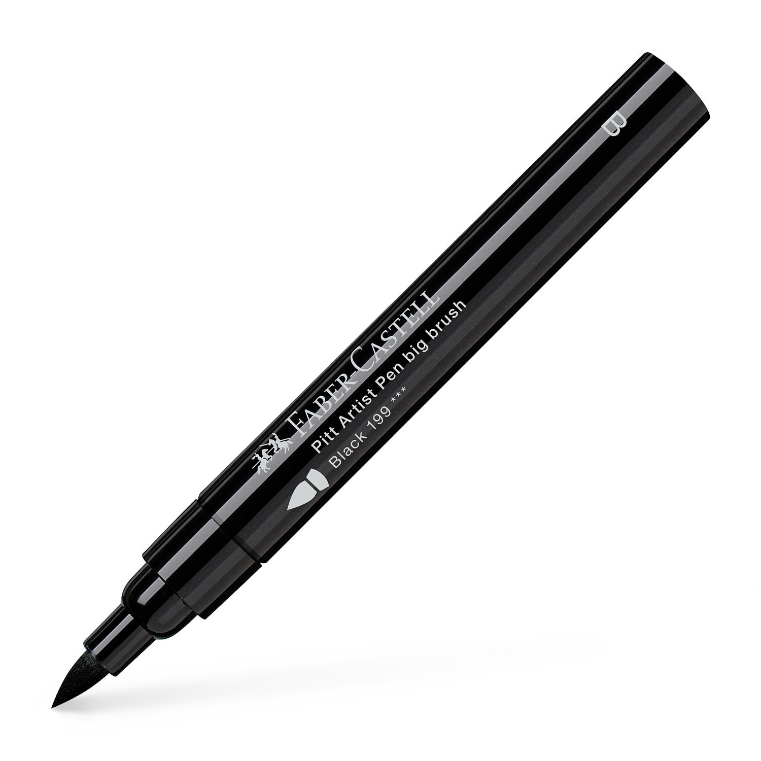 PITT artist pen Big Brush schwarz von Faber Castell, ideal für präzise Zeichnungen.