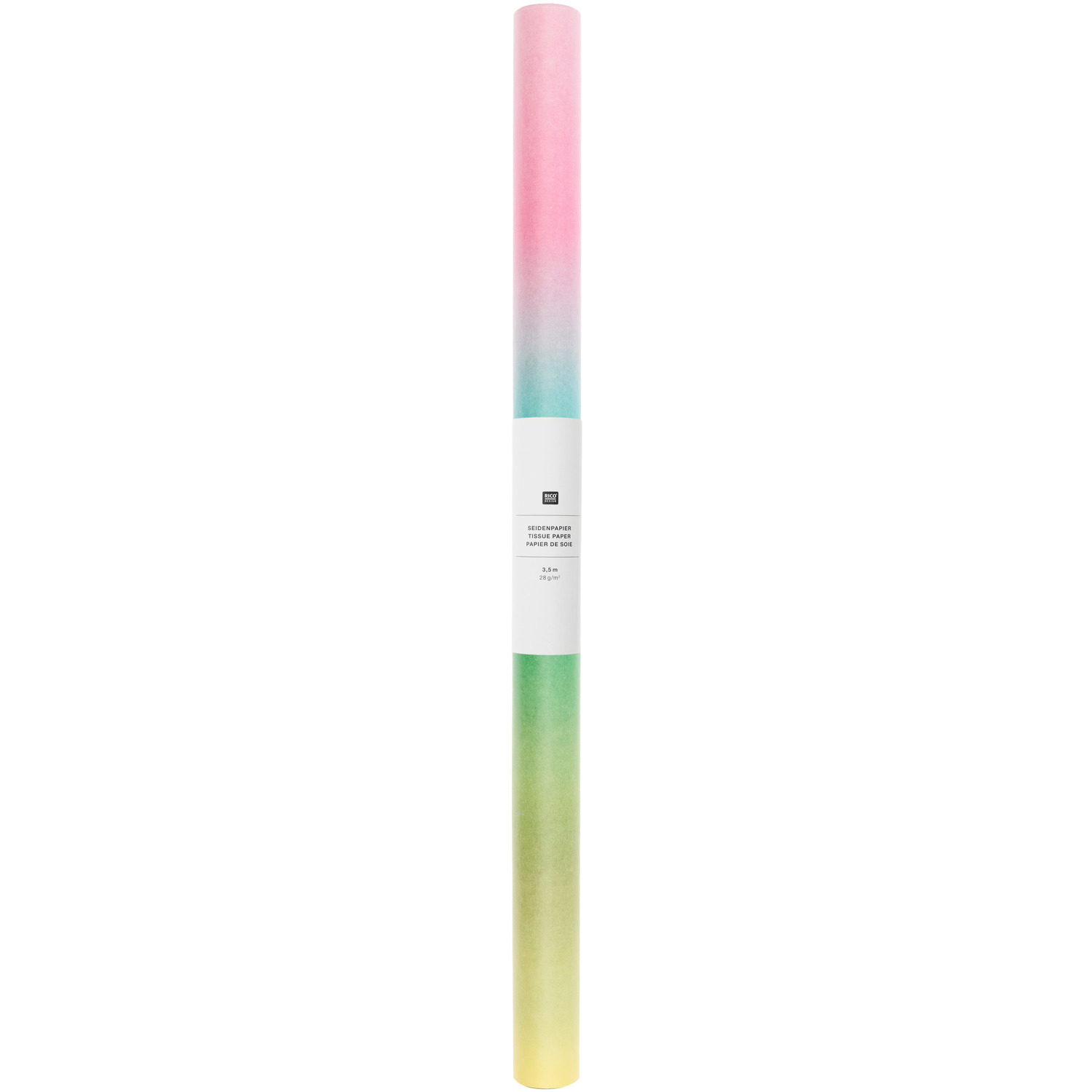 Paper Poetry Seidenpapier Farbverlauf Türkis 50cmx3,5m 28g/m² von Rico Design
