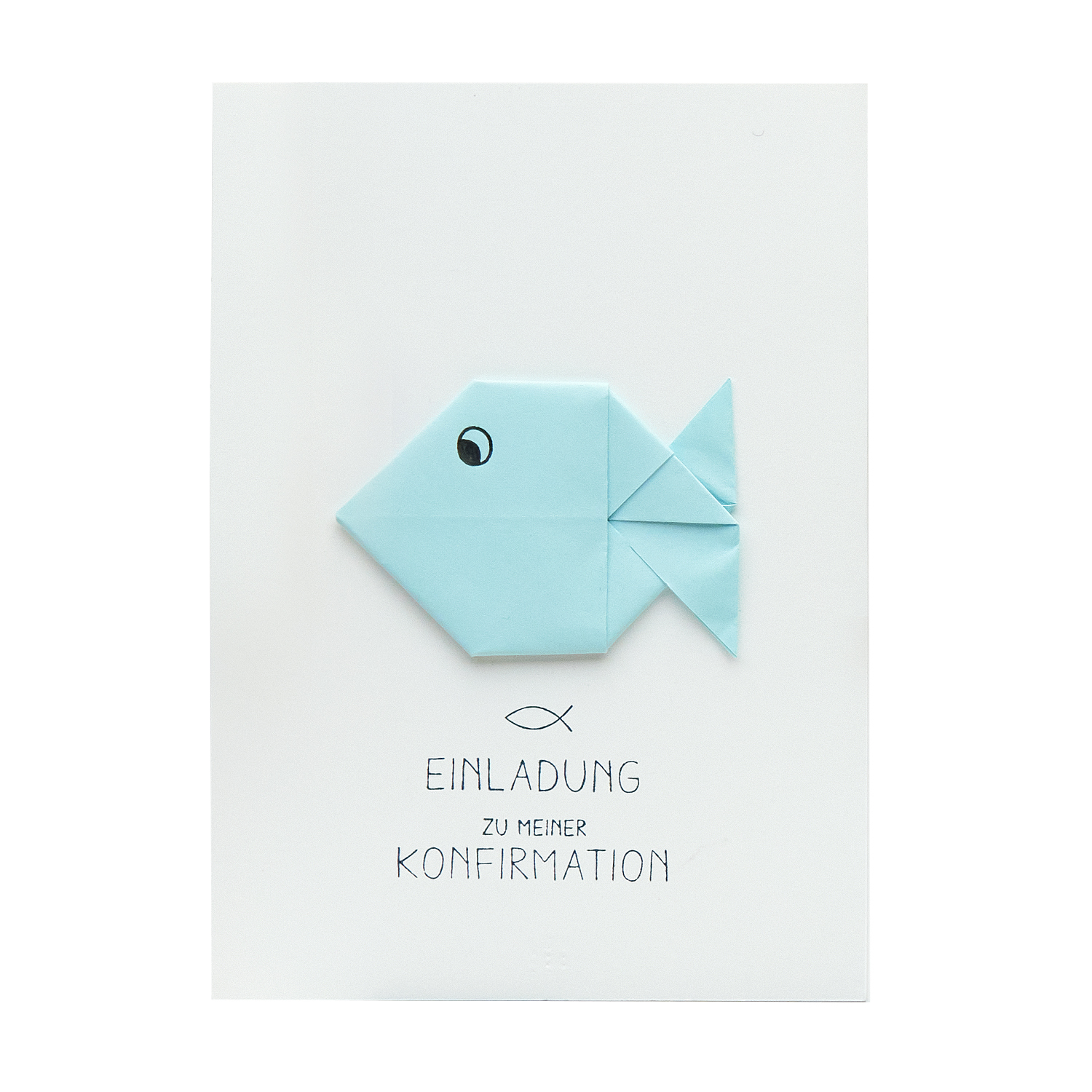 Bastelanleitung Einladungen mit Origami-Fisch von idee. Creativmarkt 