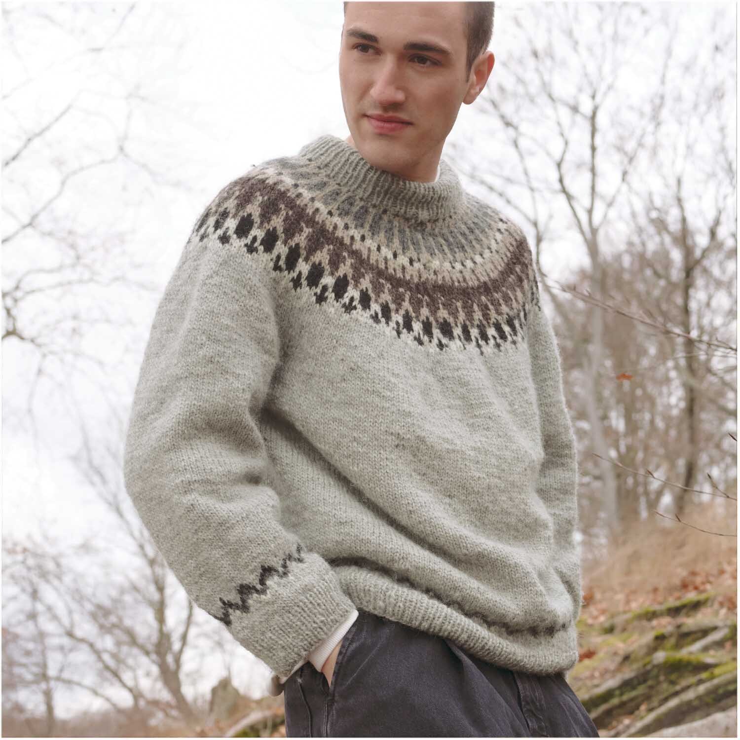 Strickset Pullover Modell 06 aus Luxury Knits Winter Special Herren von Rico Design