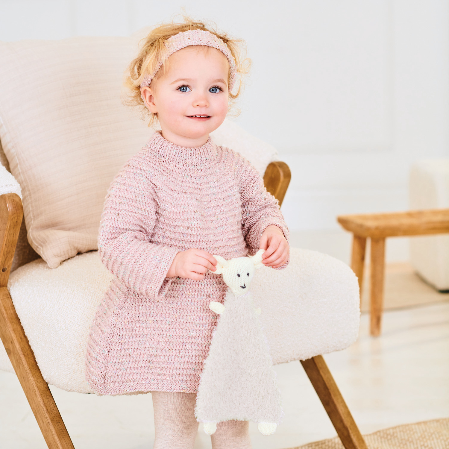 Strickset Schmusetuch Modell 06 aus Rico Baby 040 von Rico Design