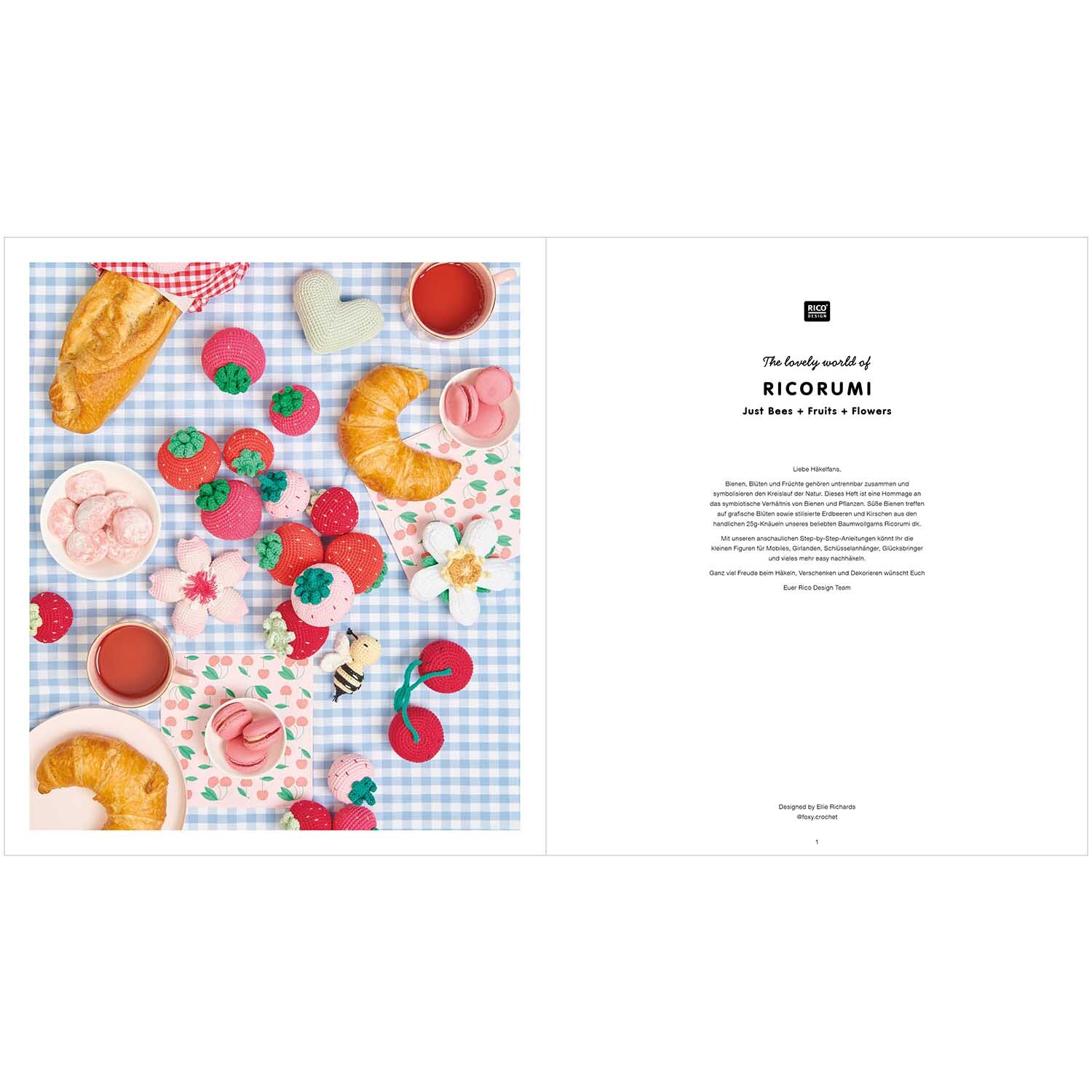 Ricorumi Just Bees + Fruits + Flowers deutsch von Rico Design