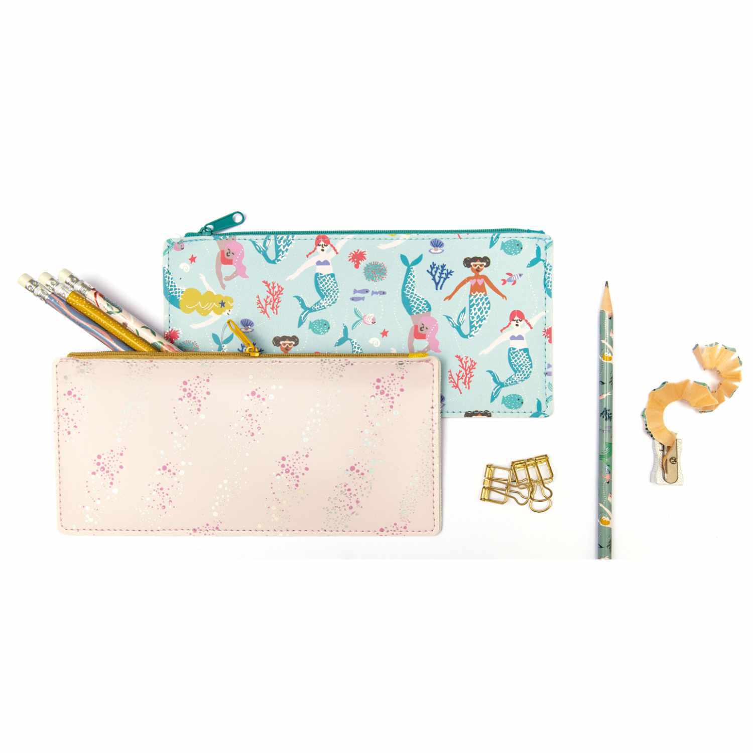 Etui 0,5x10x21,5cm Farbe Hellrosa/Gold von Rico Design