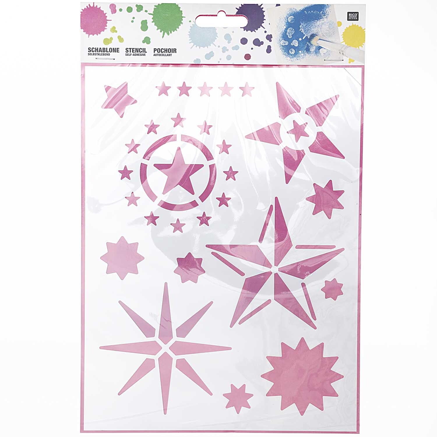 Schablone Stene 18,5x24,5cm selbstklebend von Rico Design
