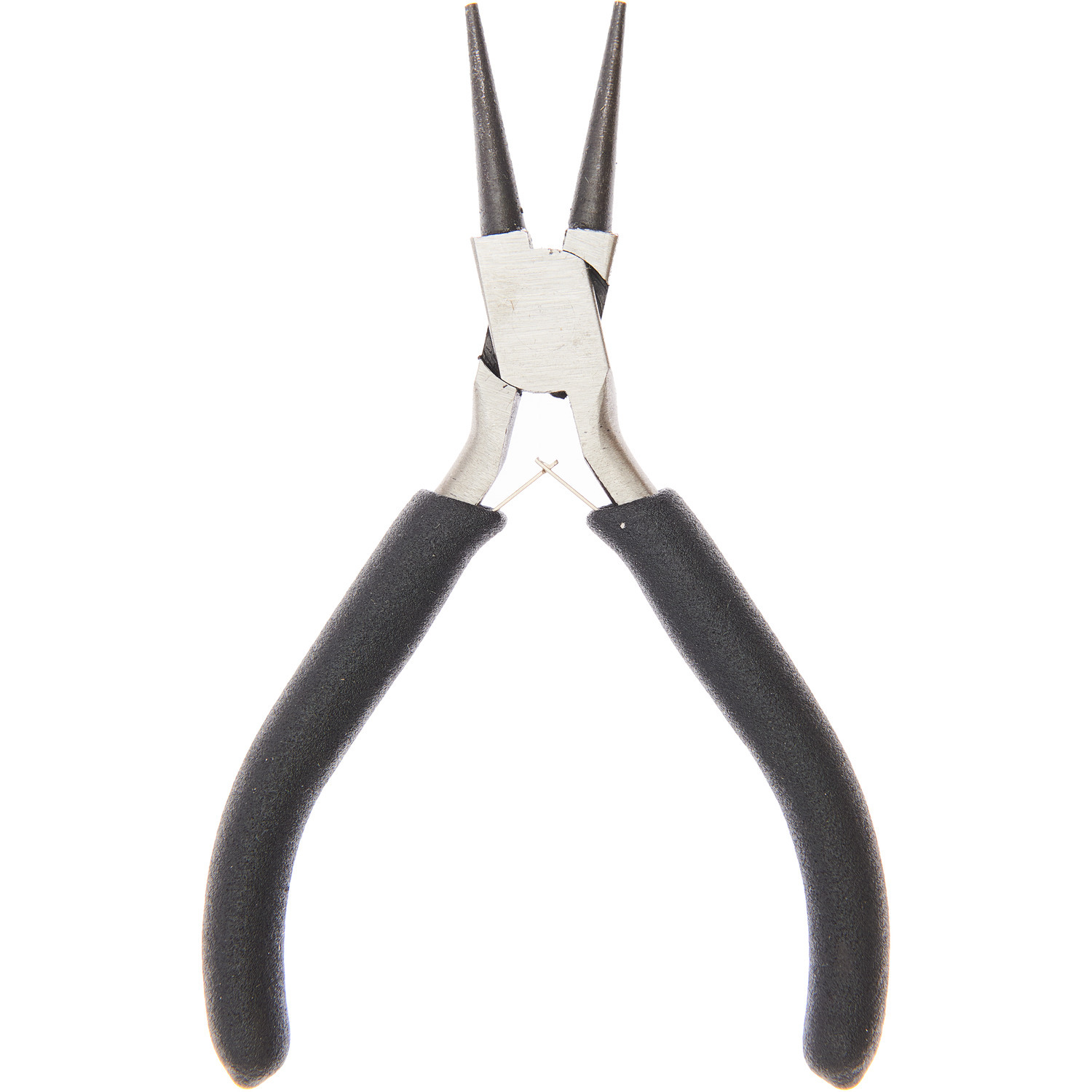 Rundzange von Rico Design mit schwarzen Griffen, ideal für präzises Arbeiten in Handwerksprojekten.