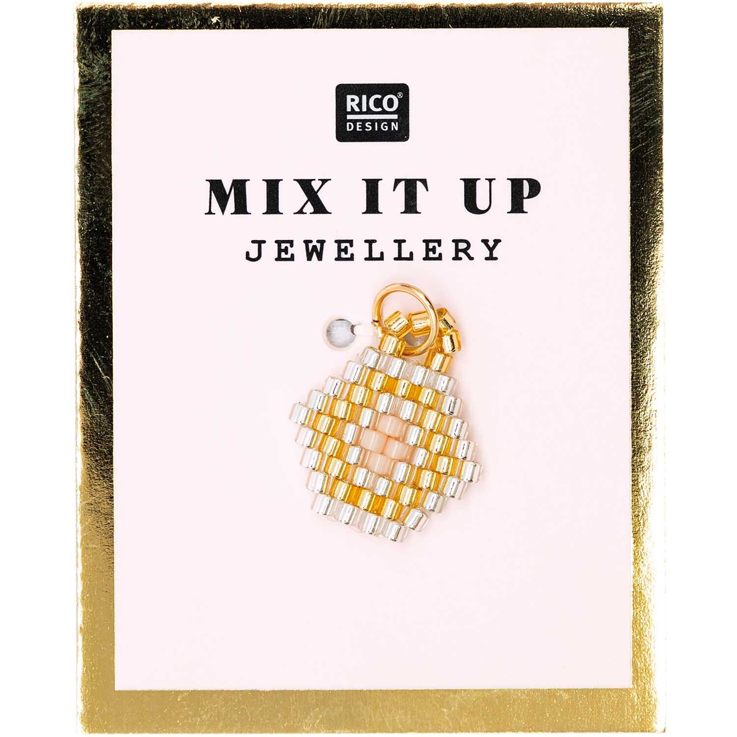 Mix it Up - Jewellery Brick Stitch Sechseck gold 14x16mm von Rico Design