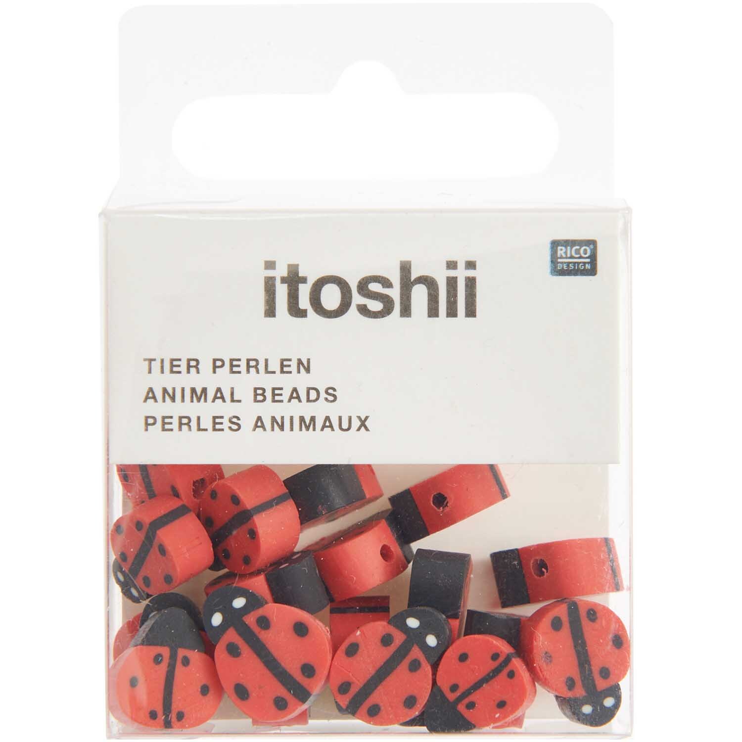 itoshii Marienkäfer Perlen 11mm 20 Stück von Rico Design