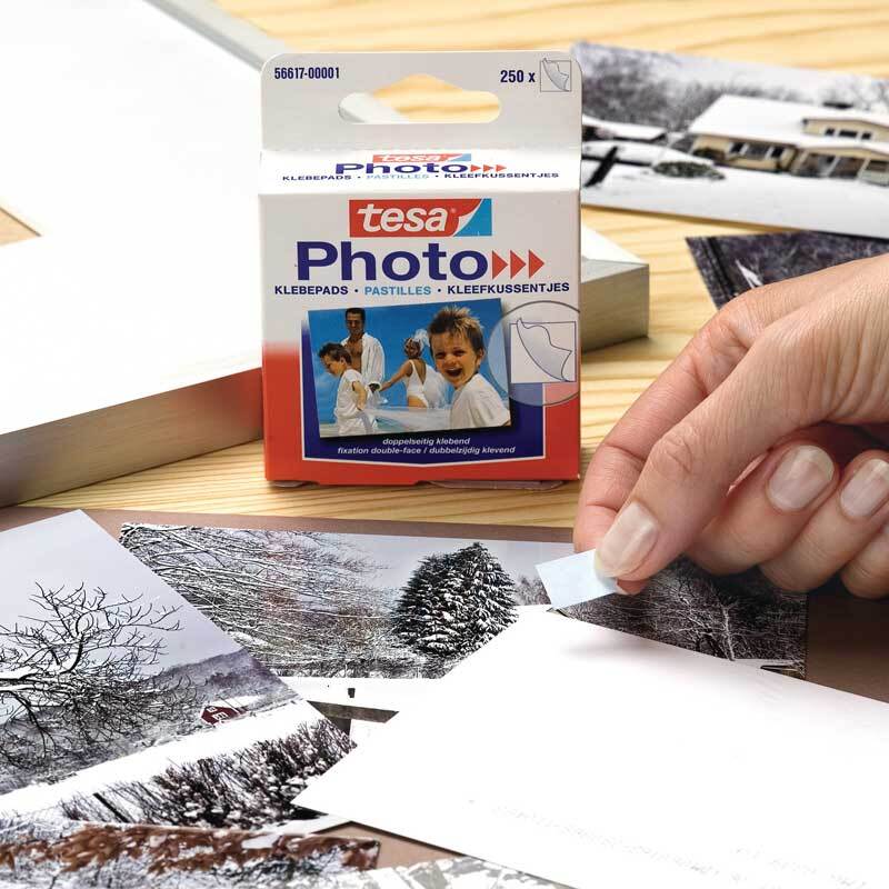 Photo Klebepads weiß 250 Stück von Tesa