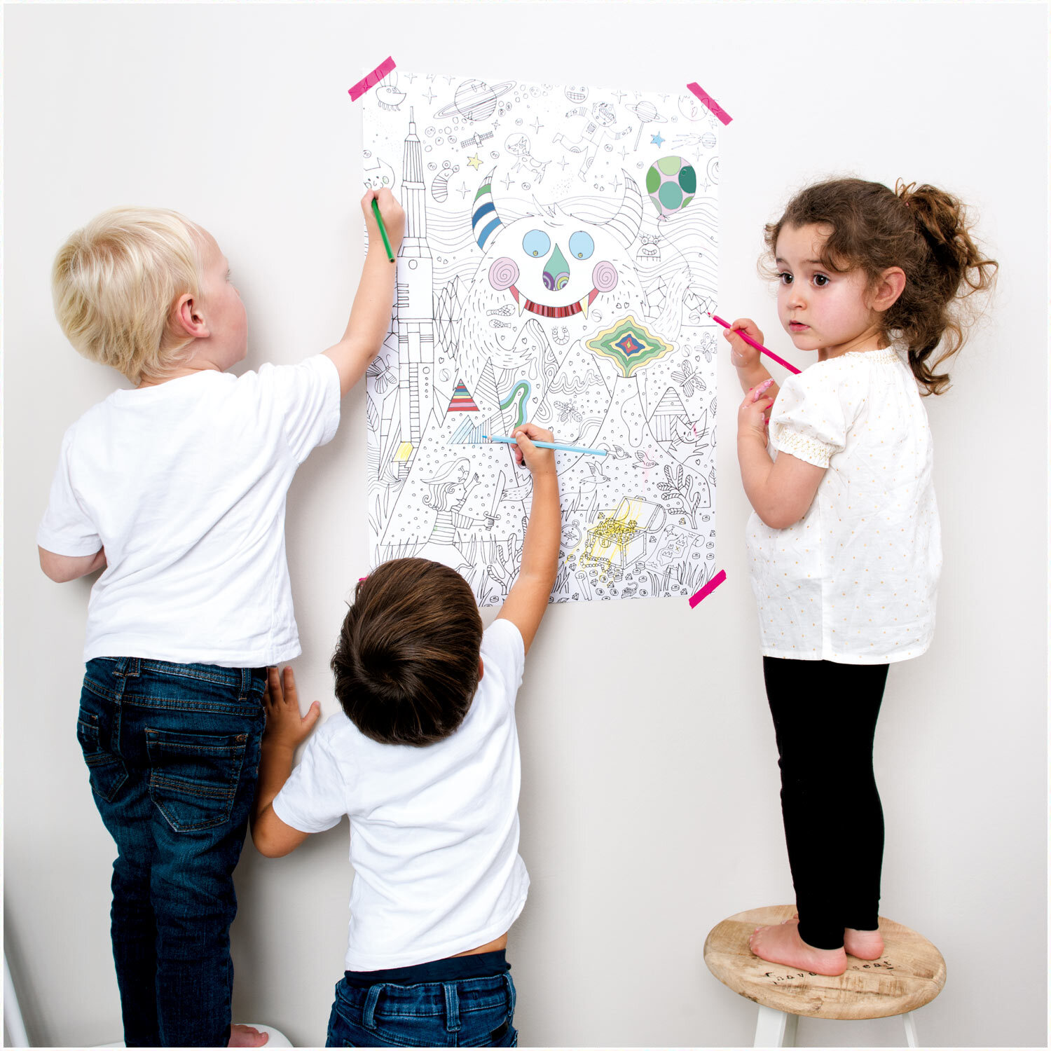 Paper Poetry Poster zum Ausmalen 50x70cm von Rico Design