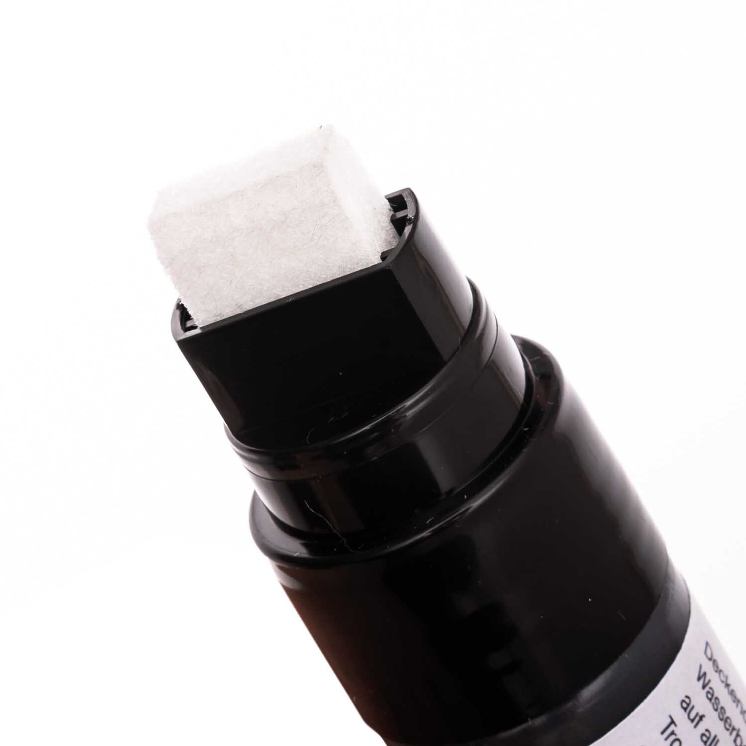 XL-Kreidestift Flüssigkreide 15mm 25g, ideal für kreative Projekte. Der schwarze Stift von Rico Design hat eine breite Spitze für präzises Zeichnen.