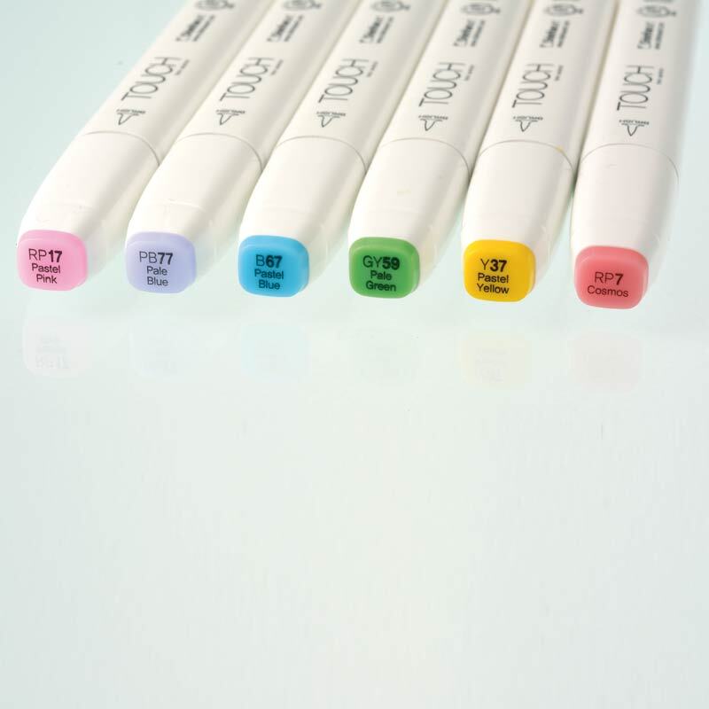 Twin Brush Marker Pastel Colors 6er Set von Art Select 