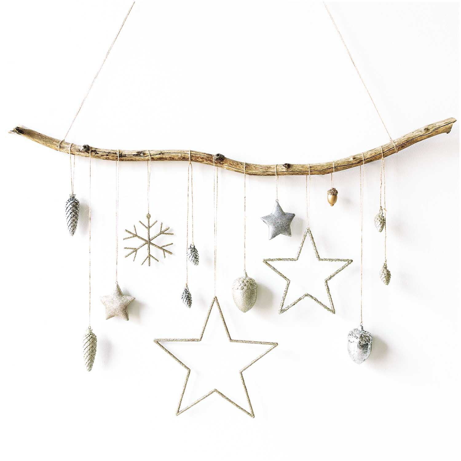 Hänger Stern mit Glitter gold von Rico Design