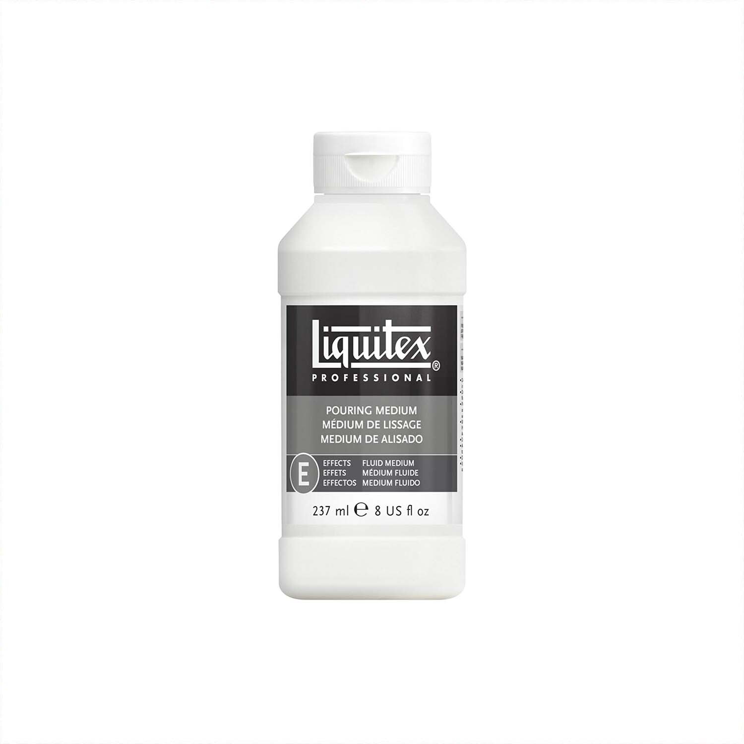 Pouring Medium Gießmedium von Liquitex in weißer Flasche, ideal für kreative Maltechniken.