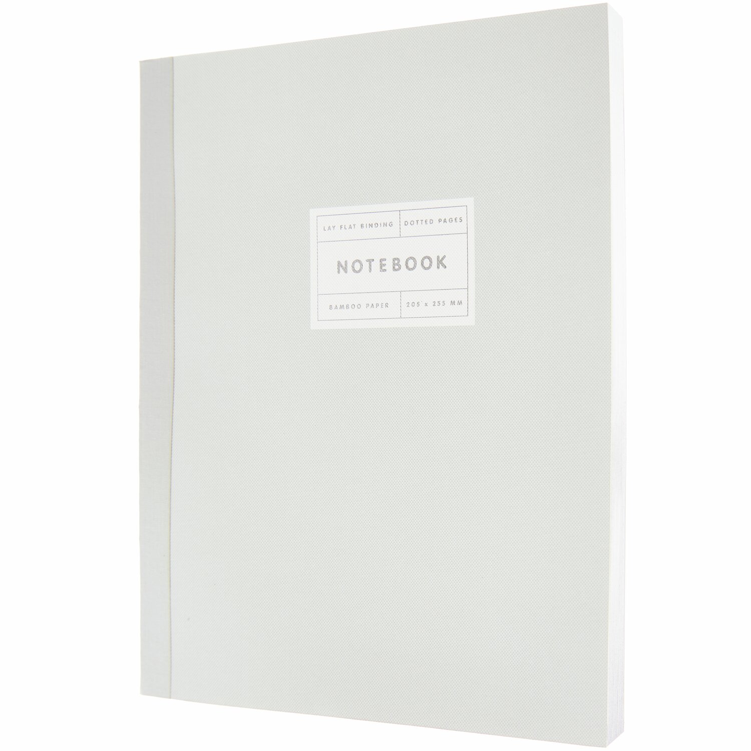 Paper Poetry Notizbuch L mit silbernem Rand, hellgrau, von Rico Design. Perfekt für stilvolle Notizen.