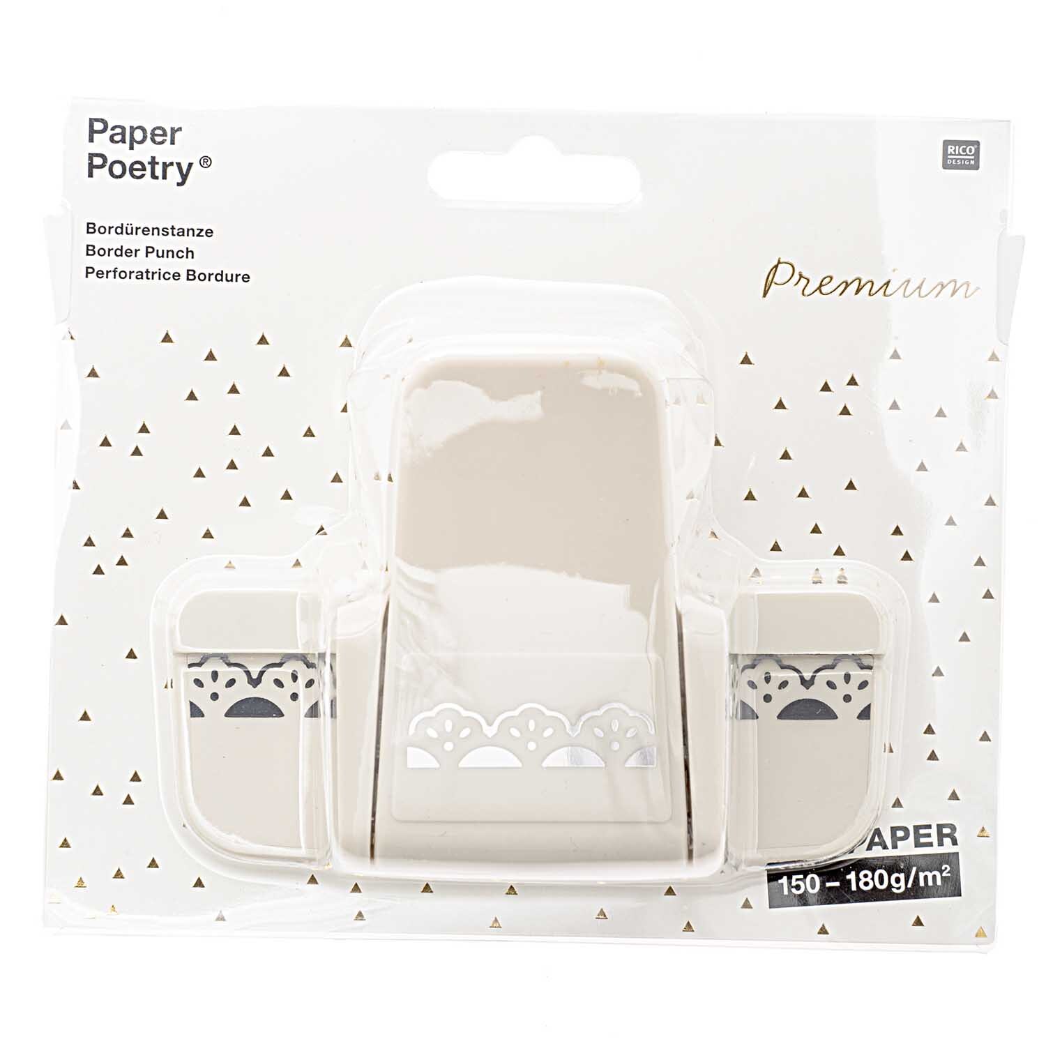 Paper Poetry Bordürenstanzer 1,5x4cm Blumen klein von Rico Design