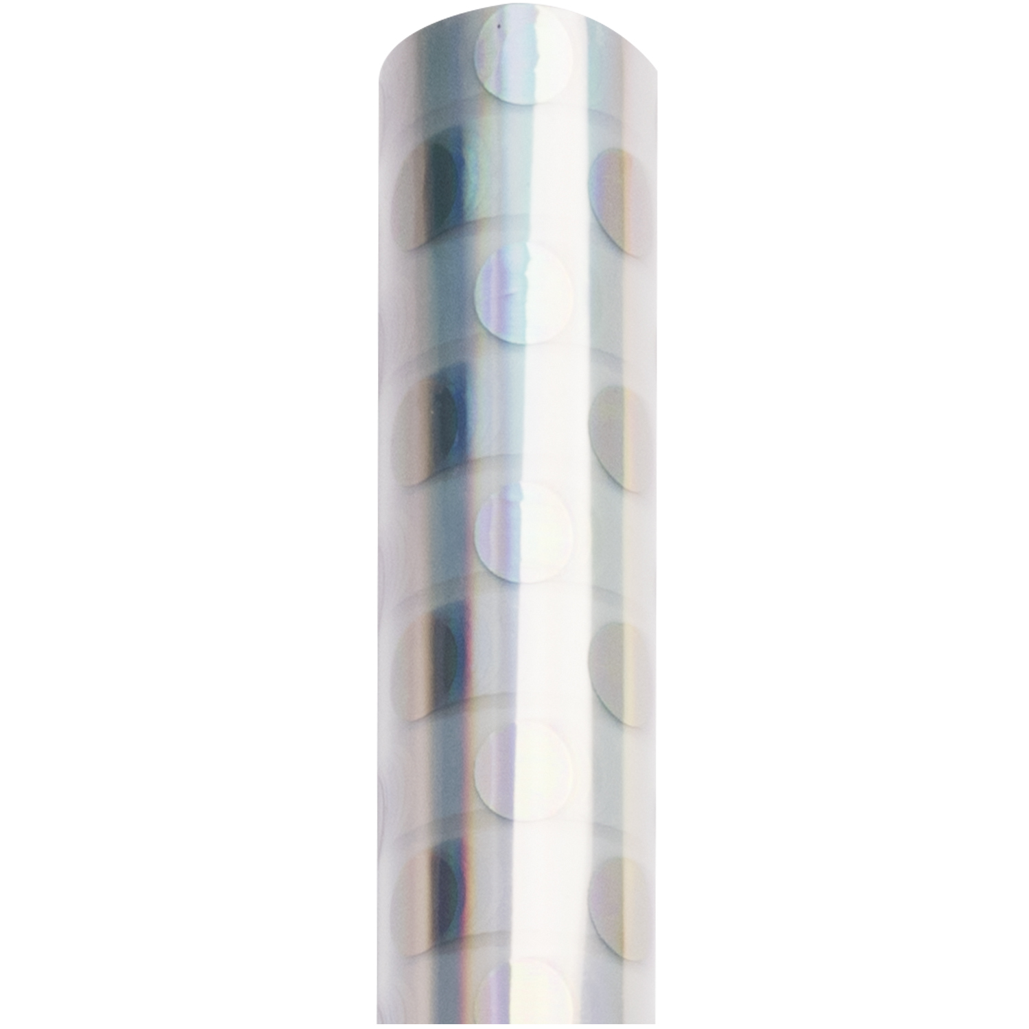 Paper Poetry Geschenkfolie mit silbernen Punkten, transparent. Rolle von Rico Design, ideal zum Verpacken.