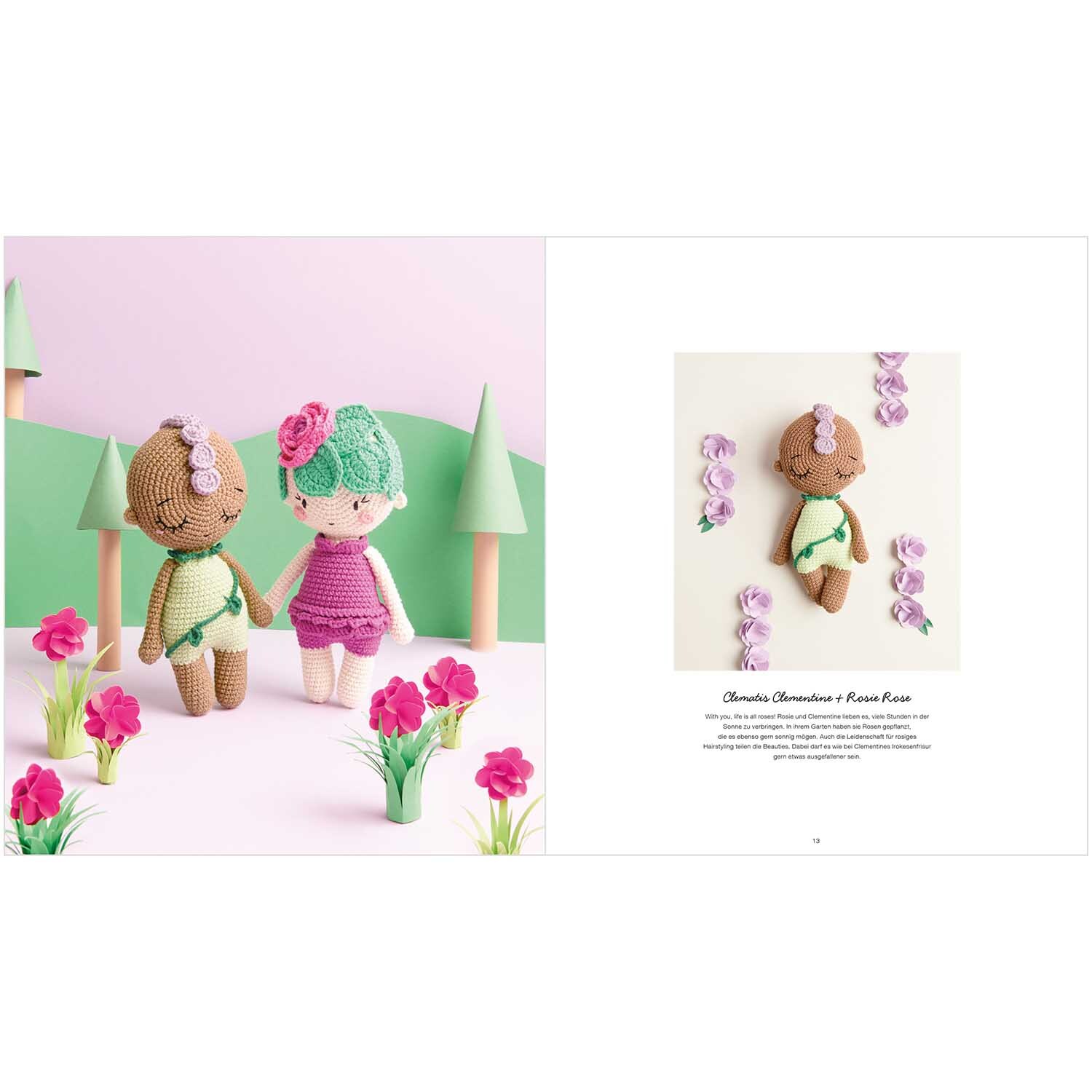 Ricorumi Blooming Beauties Sprachauswahl deutsch von Rico Design