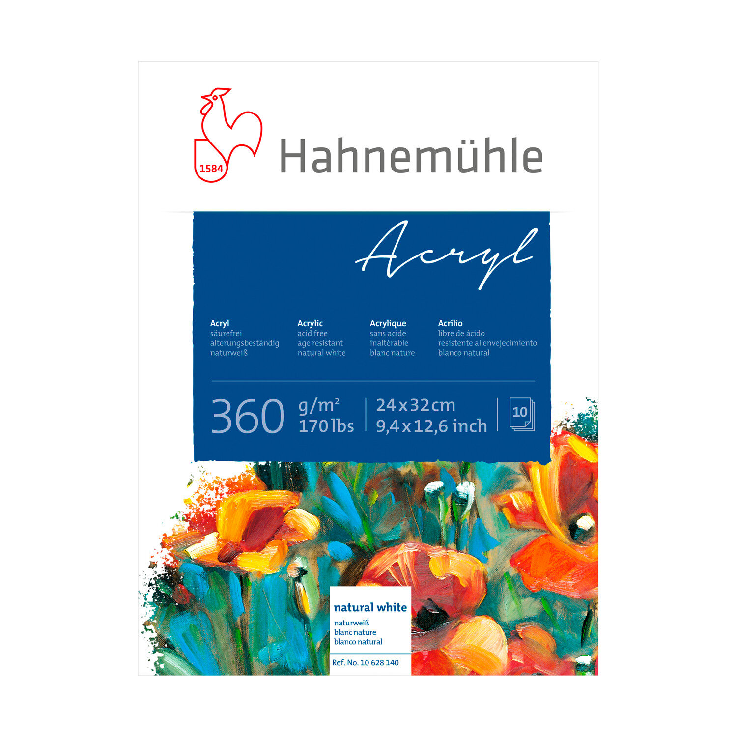 Acrylmalkarton 360g/m² 10 Blatt von Hahnemühle FineArt 