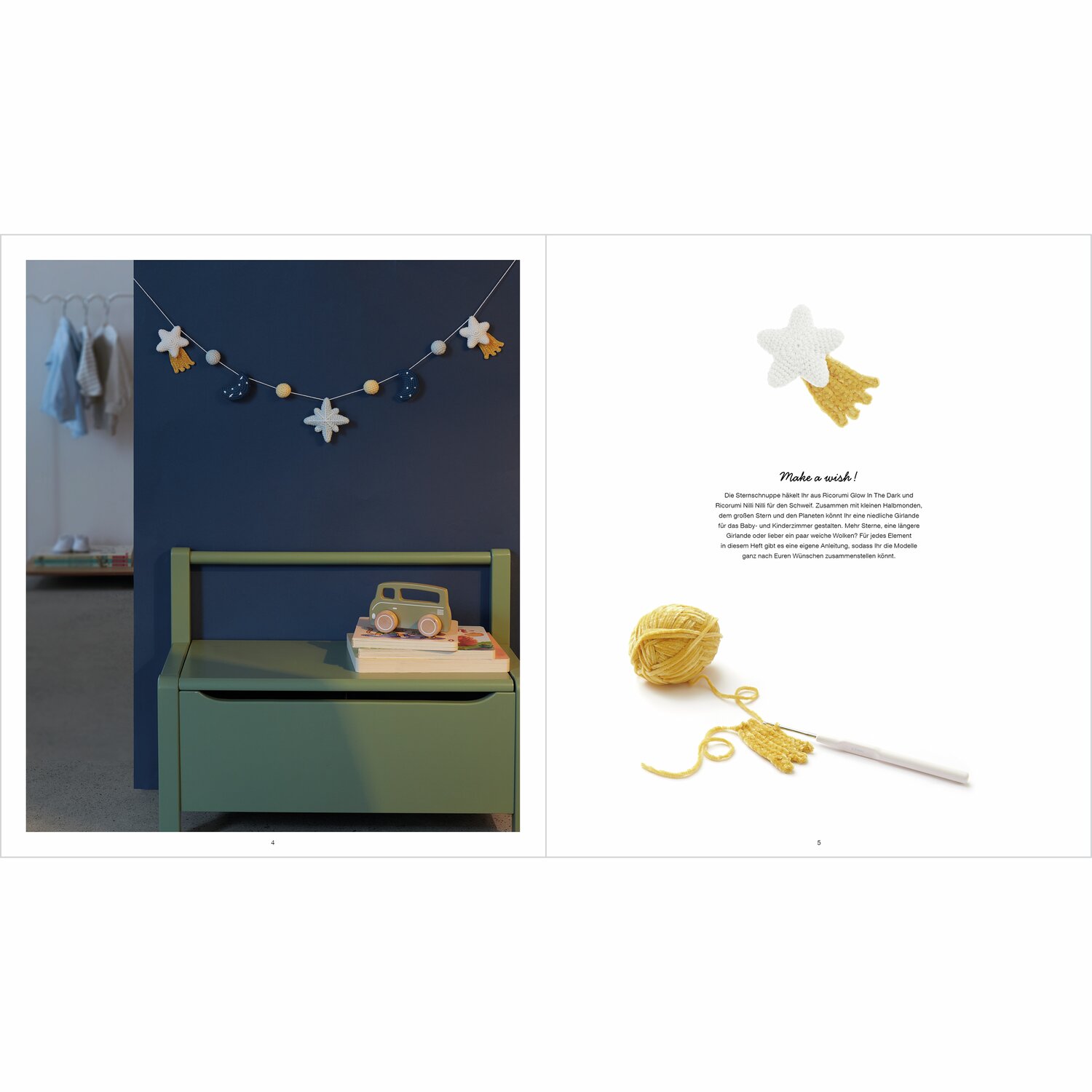 Ricorumi Glow In The Dark Sprachauswahl deutsch von Rico Design
