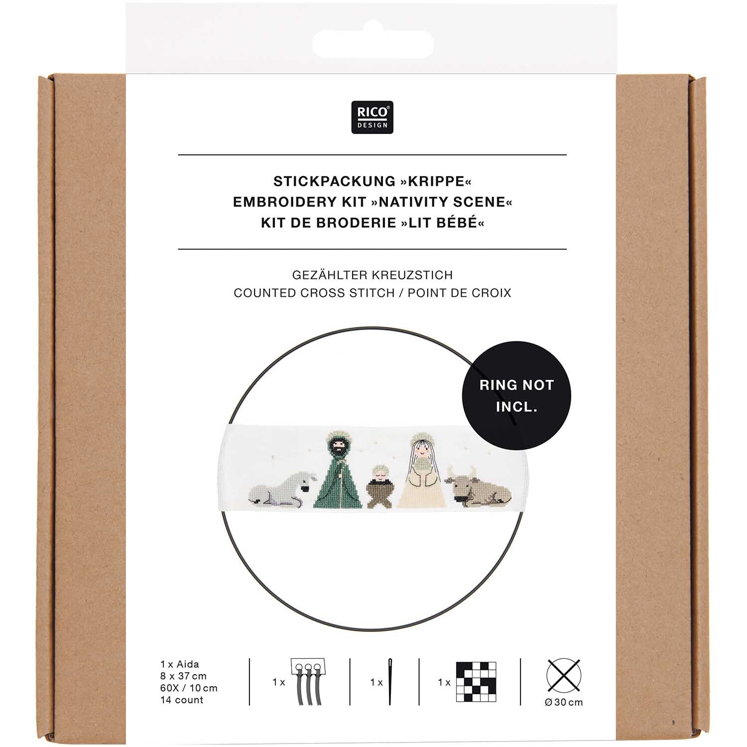 Stickpackung Band Krippe von Rico Design
