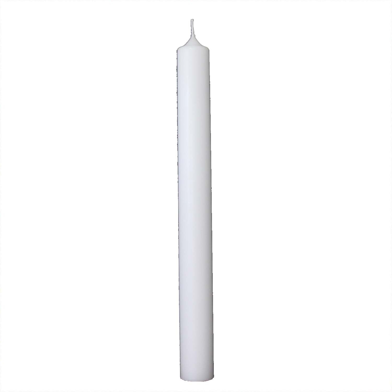 Anlasskerze weiß 40x4cm von Kopschitz, schlanke, elegante Kerze für besondere Anlässe.