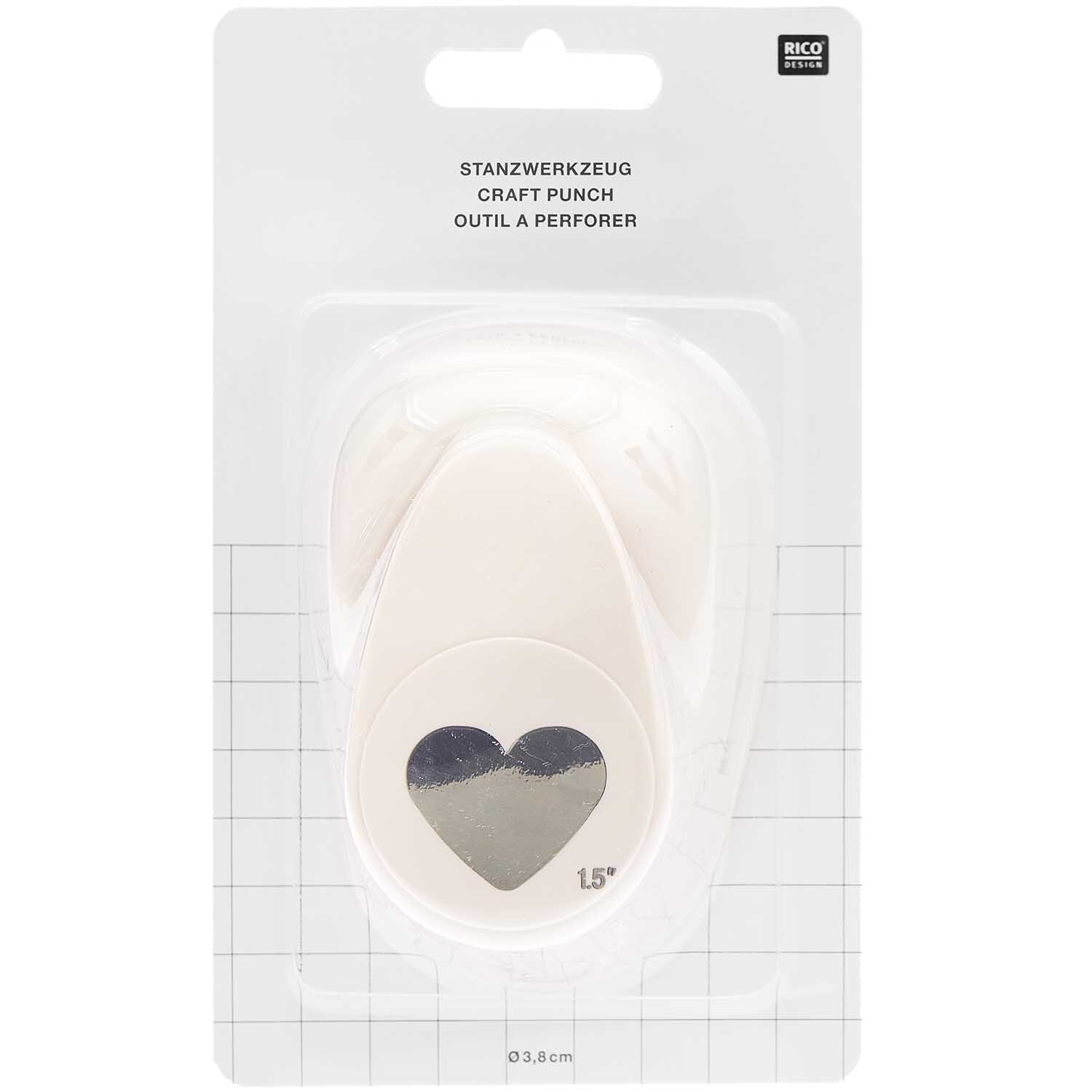 Paper Poetry Stanzer Herz 3,8cm von Rico Design