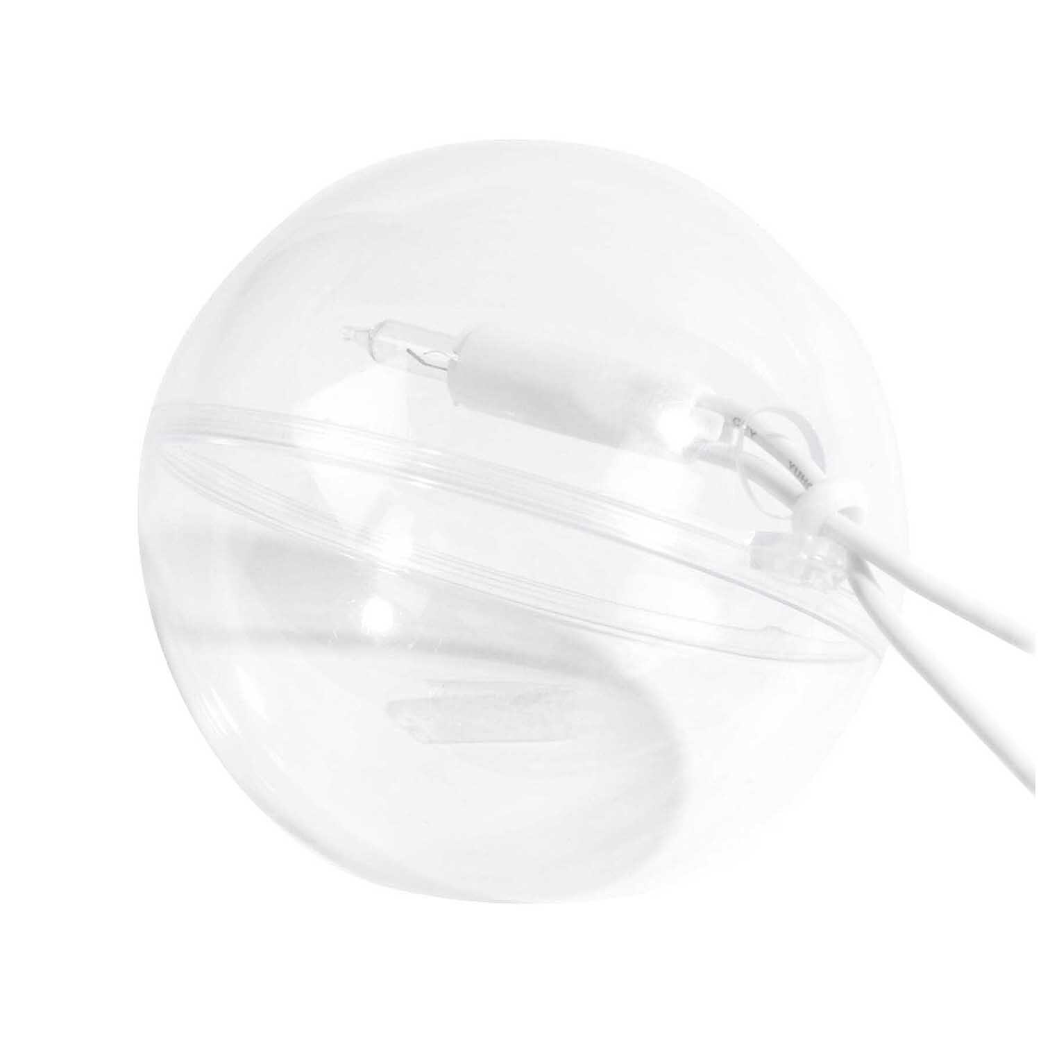 Kunststoffkugel mit kleinem Loch klar von Rico Design, transparent. Ideal für kreative Dekorationen.