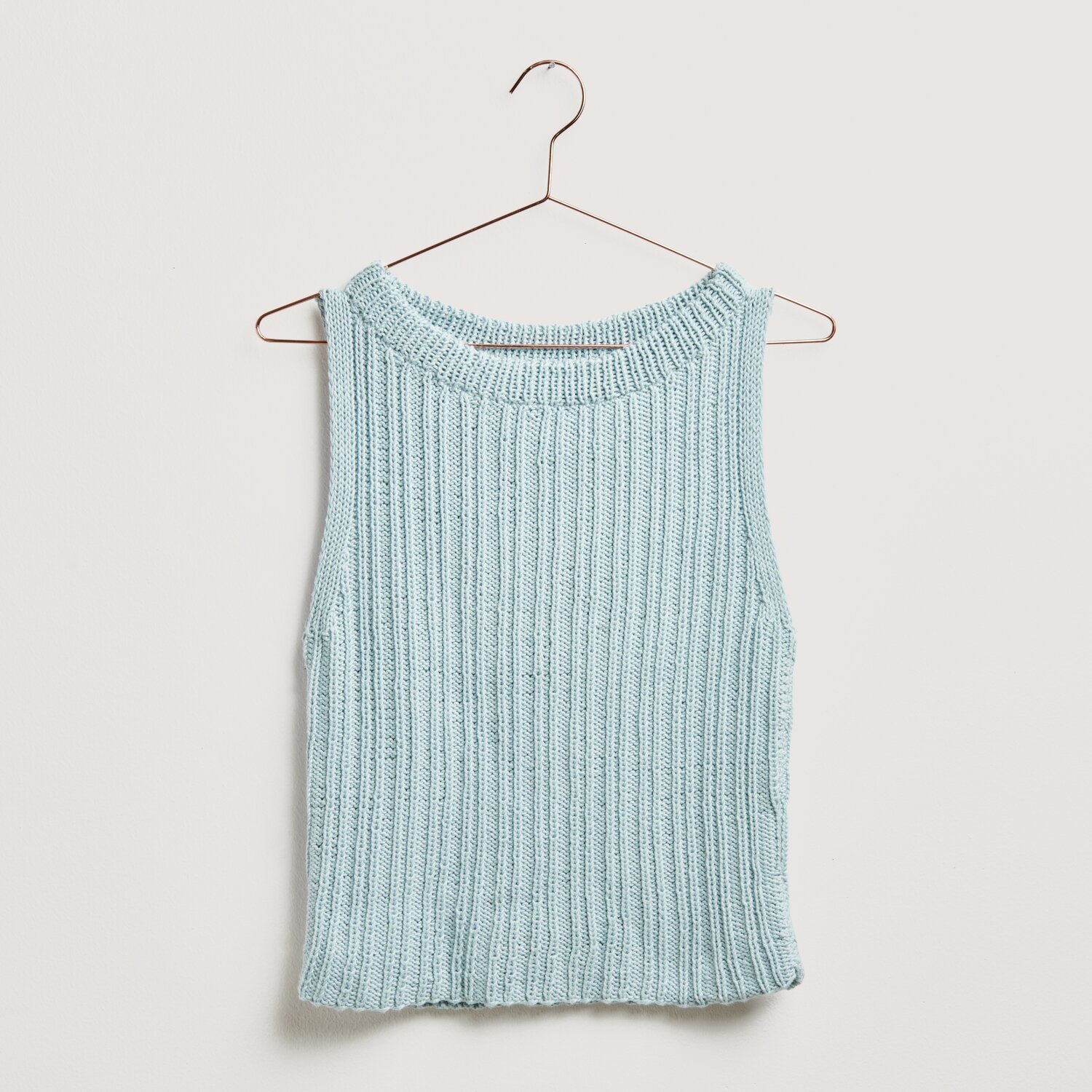 Strickset Top Modell 13 aus Made by Me No. 20, hellblau, aus Luxury Cotton Silk Cashmere dk.