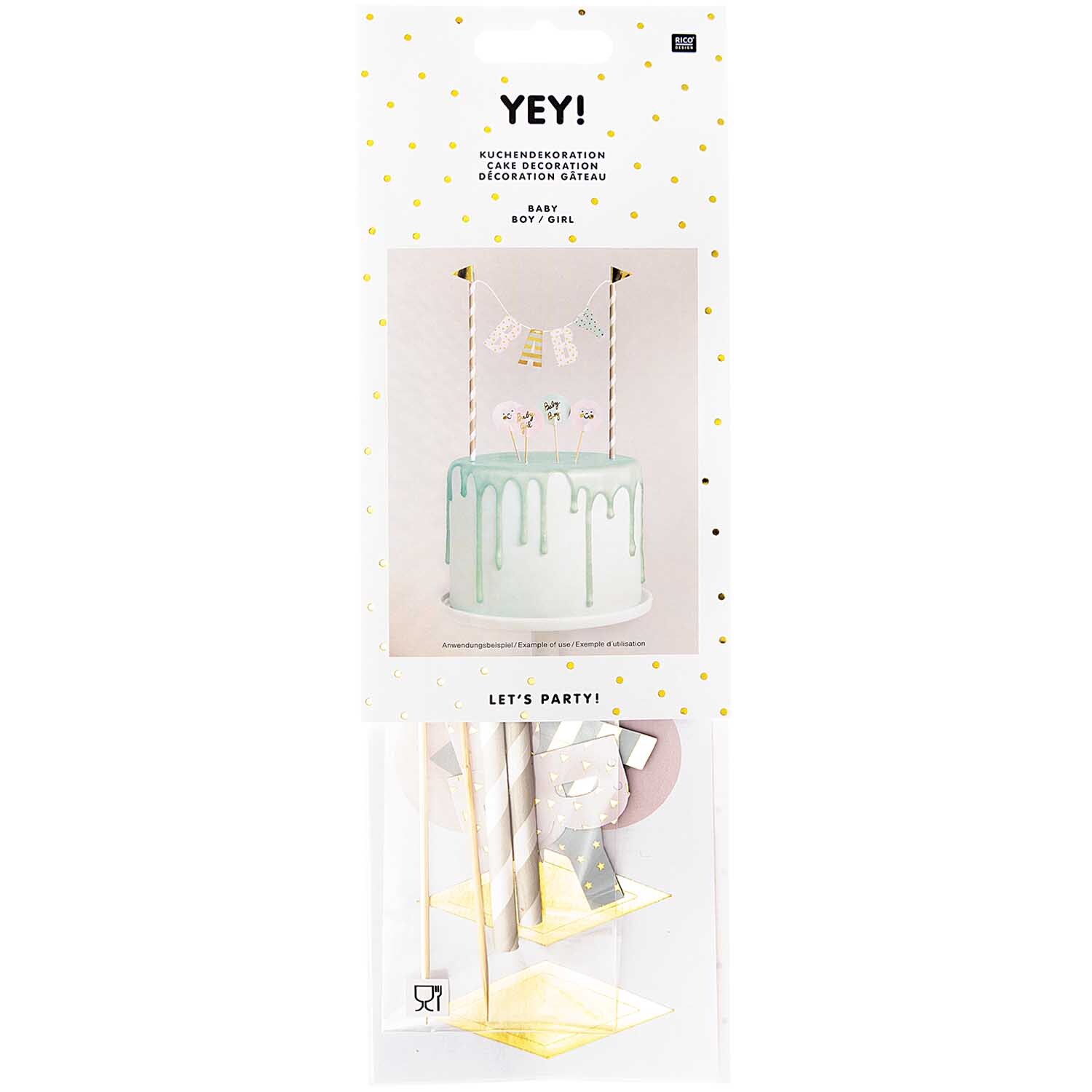 Kuchendekoration Baby von Rico Design