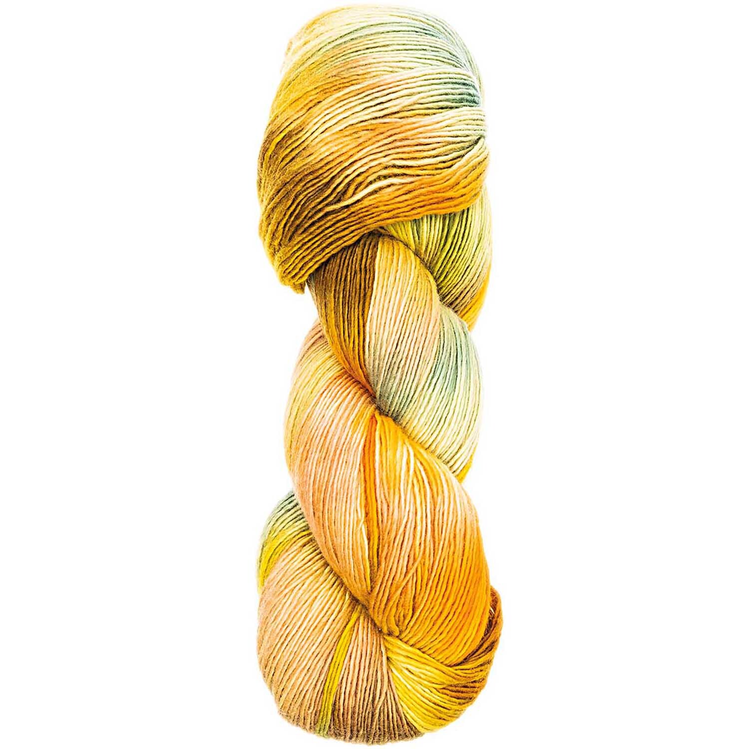 Luxury Hand-Dyed Happiness dk 100g 390m Farbe Gelb-Grün von Rico Design