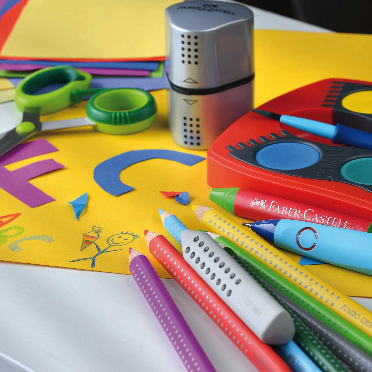 Radiergummi GRIP Stiftform grau von Faber-Castell 