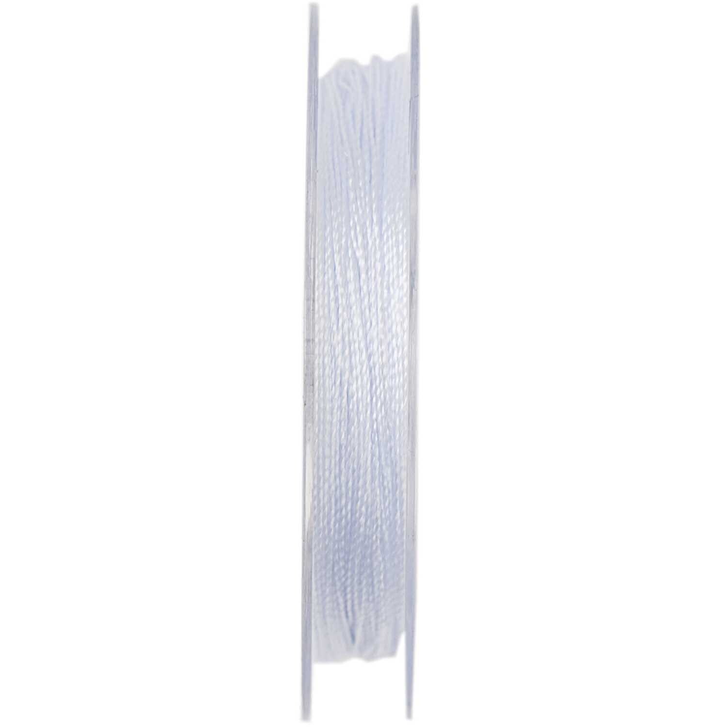 Nylonfaden weiß 0,2-0,3mm 50m von Rico Design auf Spule, ideal für Handarbeiten und Schmuckherstellung.
