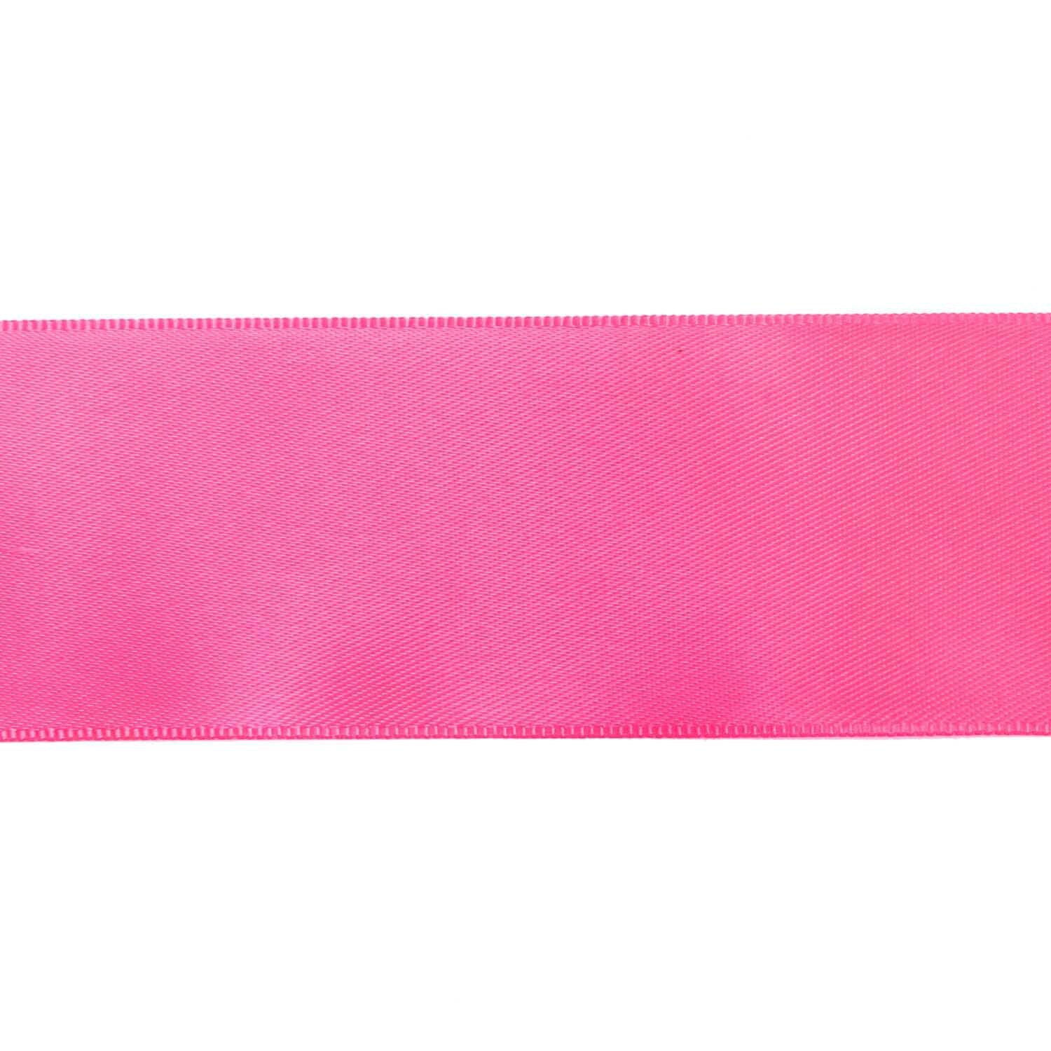 Paper Poetry Satinband 38mm 3m in leuchtendem Pink von Rico Design, ideal für kreative Bastelprojekte.