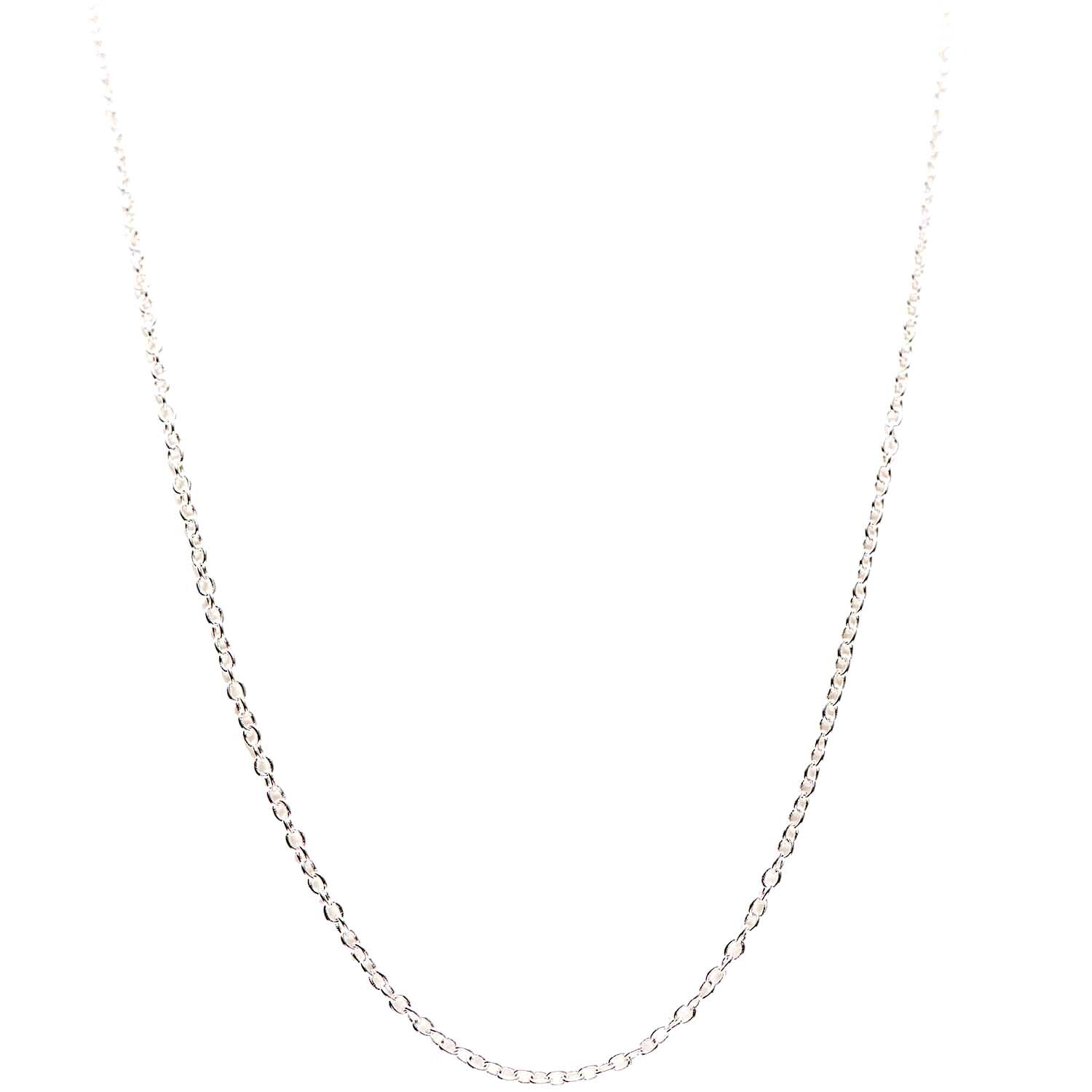 Gliederkette silber 60cm von Rico Design, filigran und elegant, ideal für jeden Anlass.