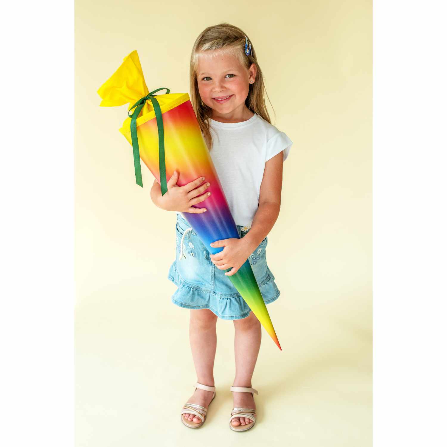Schultüte mit Filzverschluss Regenbogen  70cm von Goldbuch Georg Brückner 
