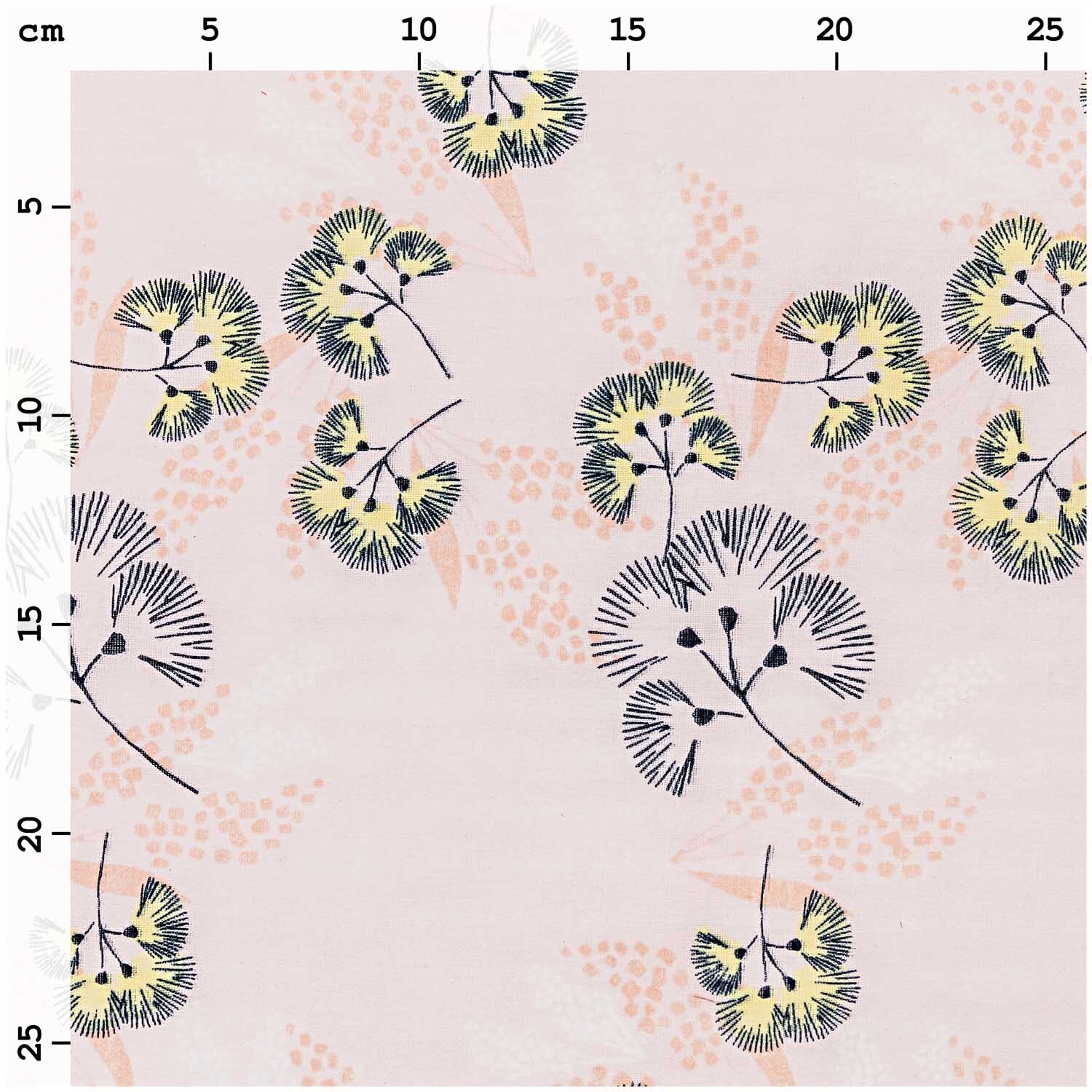 Musselin-Druckstoff Jardin Japonais Blumen Rosa 140cm von Rico Design