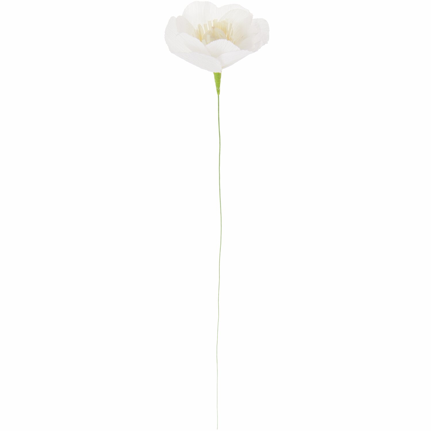 Papierblume Windröschen Hartweiß: Elegante, weiße Blume von Rico Design, 45x7x7cm, ideal für Dekorationen.