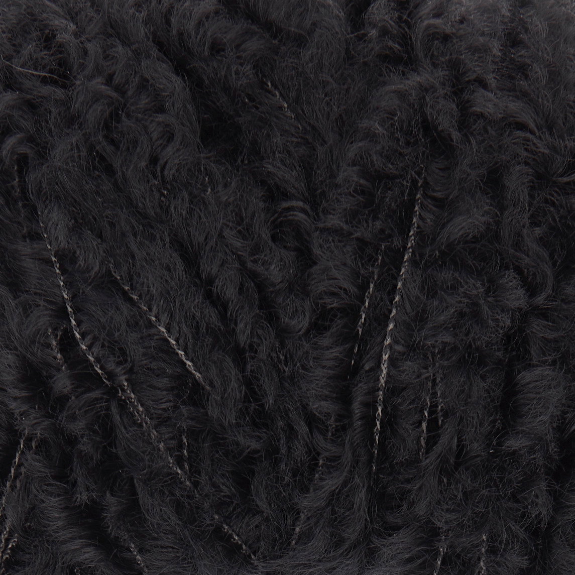 Creative Teddy: Flauschiges, schwarzes Garn von Rico Design, ideal für Strickprojekte, 100g 125m.