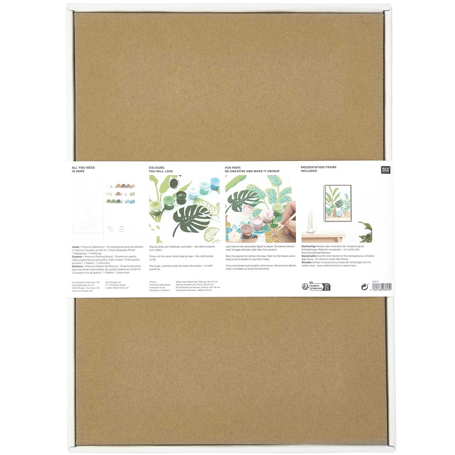 Rico Design Malen nach Zahlen Pflanzen 26x37cm von Rico Design