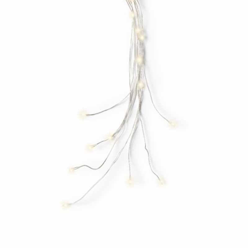 Micro LED-Bündel warmweiß 80cm von Kaemingk, zeigt zarte, leuchtende Lichterketten in elegantem Design. Ideal für stimmungsvolle Dekorationen.