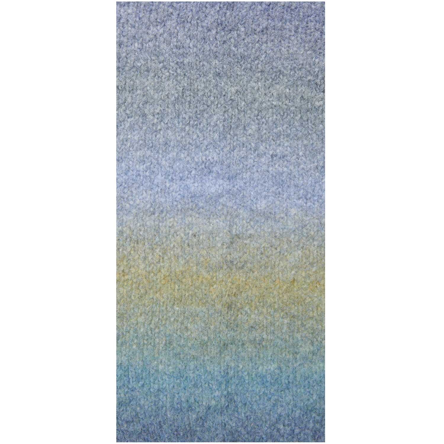 Fashion Alpaca Superfine Heavens: Weiches Garn in sanften Blau- und Gelbtönen, ideal für Strickprojekte.