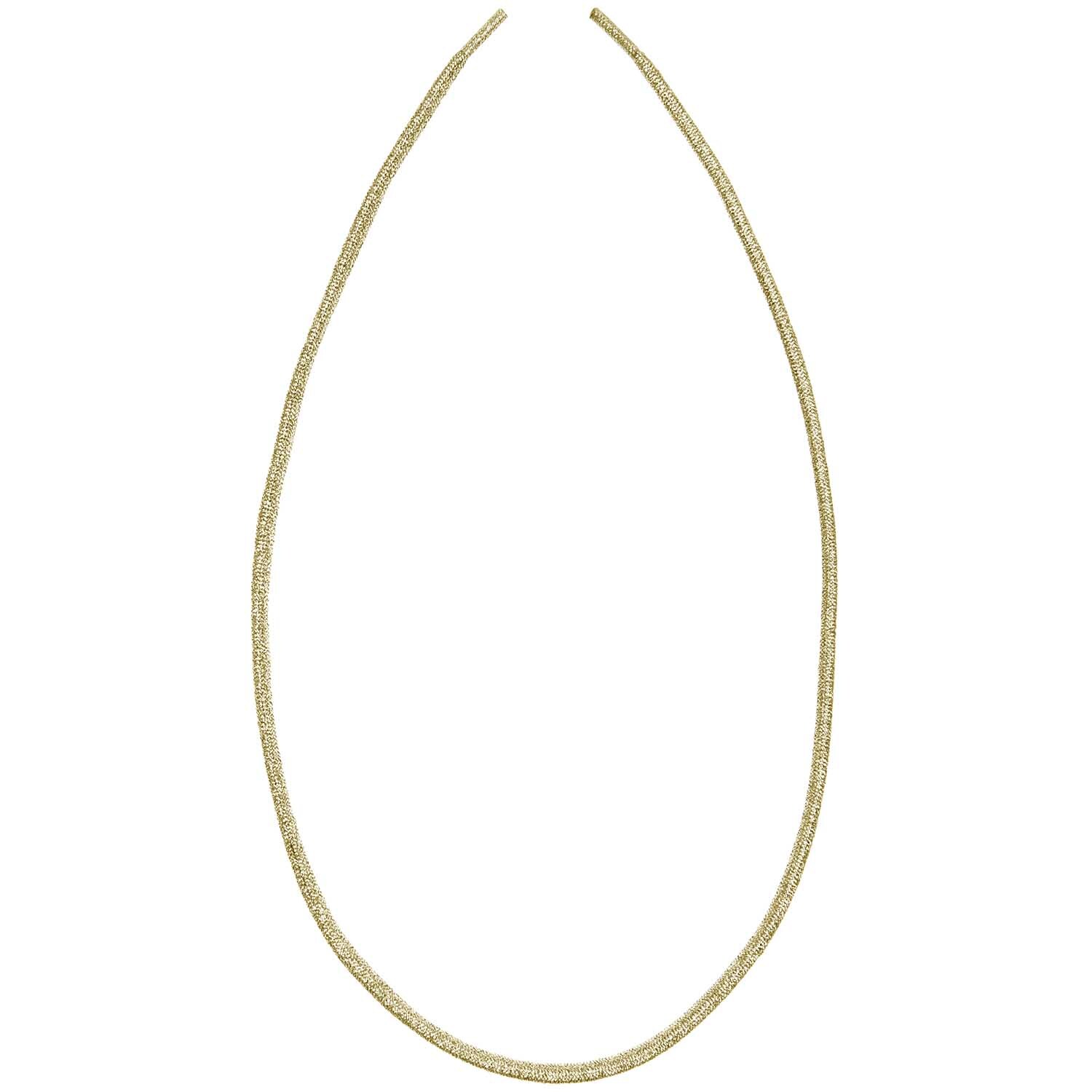 Itoshii - Ponii Beads Ketten 2 Stück: Elegante, gold glitzernde Halskette von Rico Design, ideal für stilvolle Anlässe.